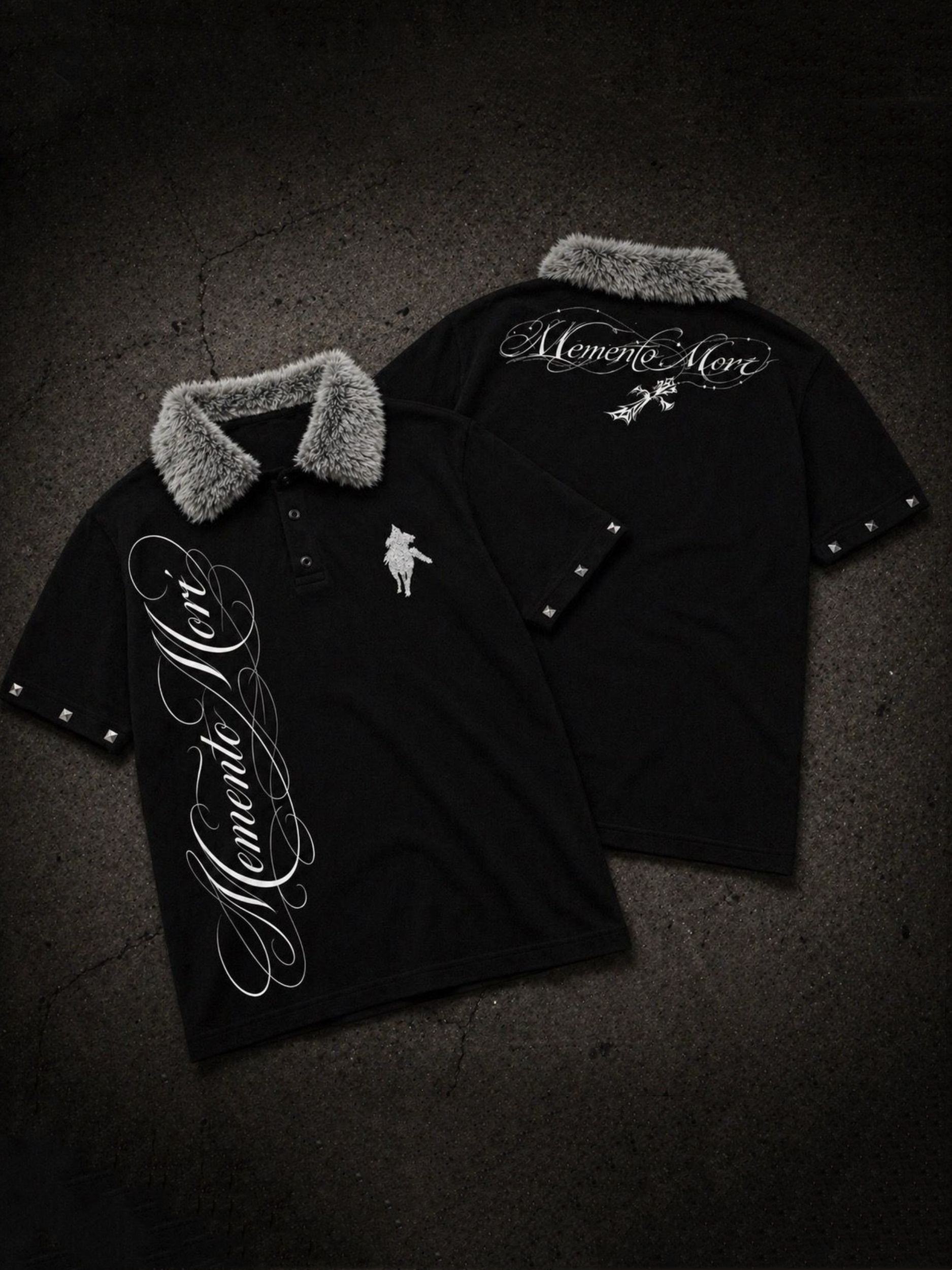POLO MEMENTO MORI BLACK