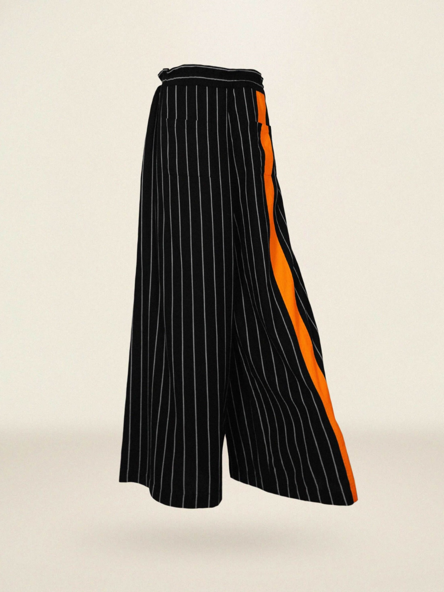 COLOR-BLOCK PLEATED TROUSERS
