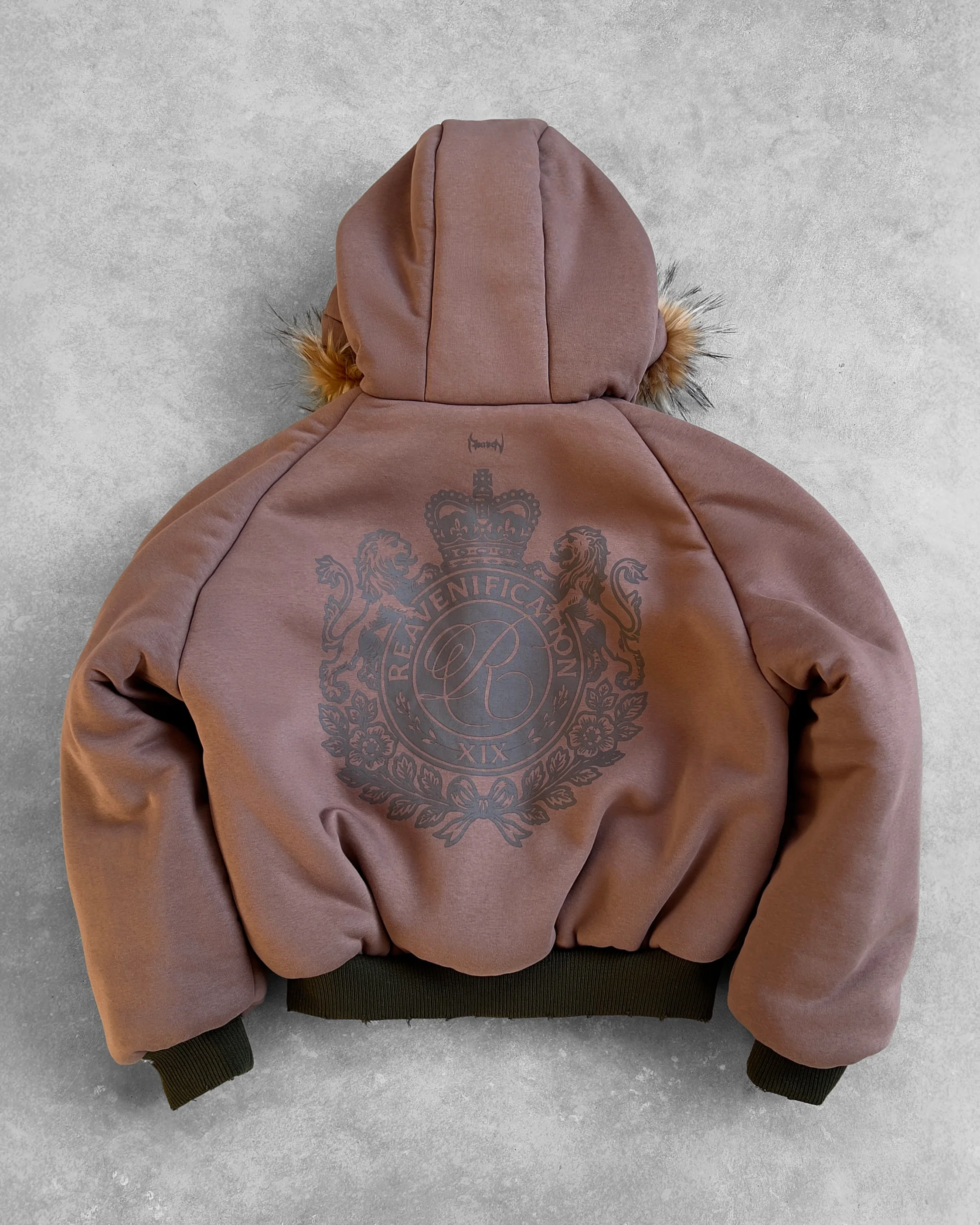 REAVEN BLACK FUR BOMBER JACKETS