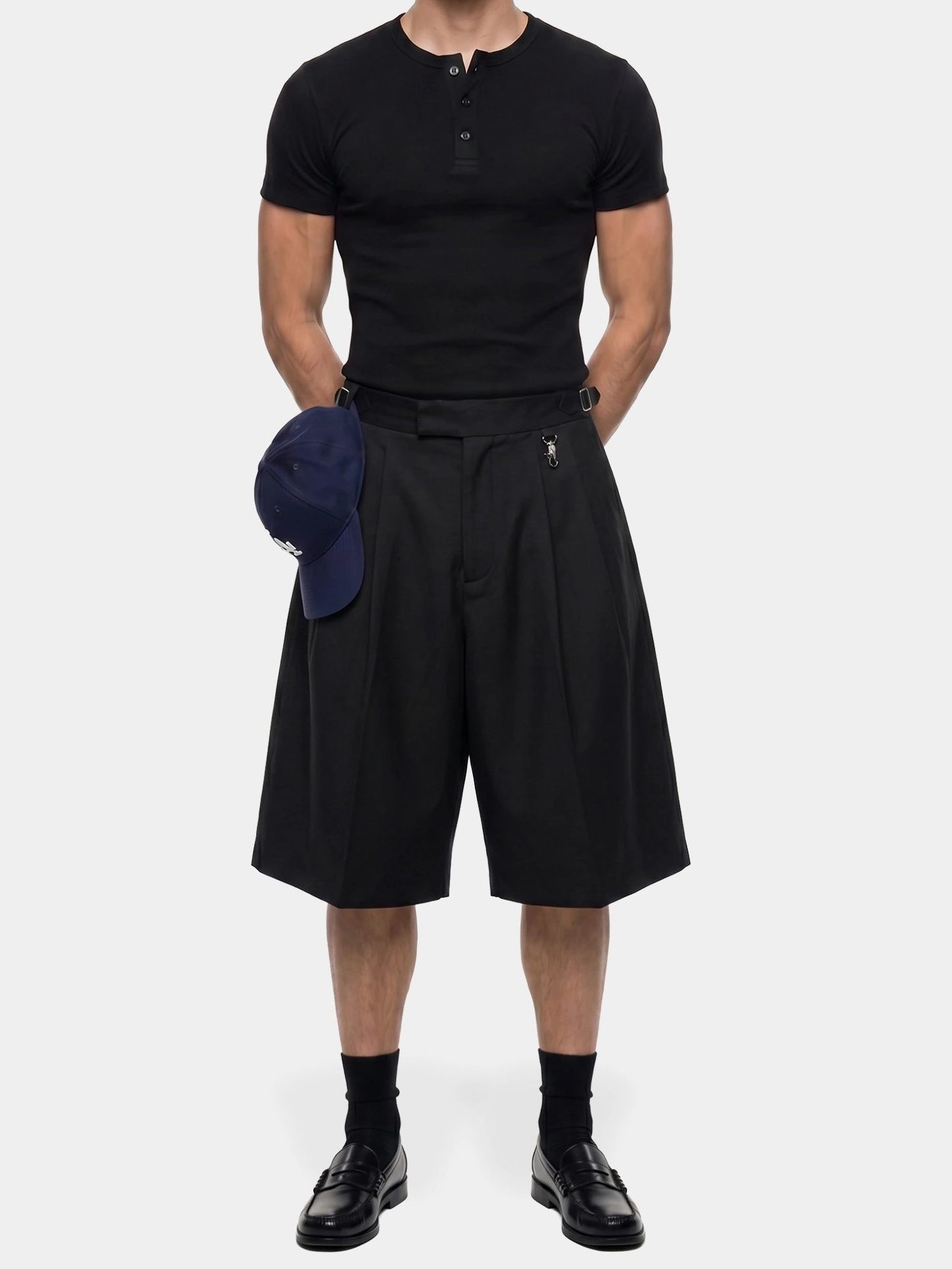 PLEATED TROUSER BAGGY SHORT