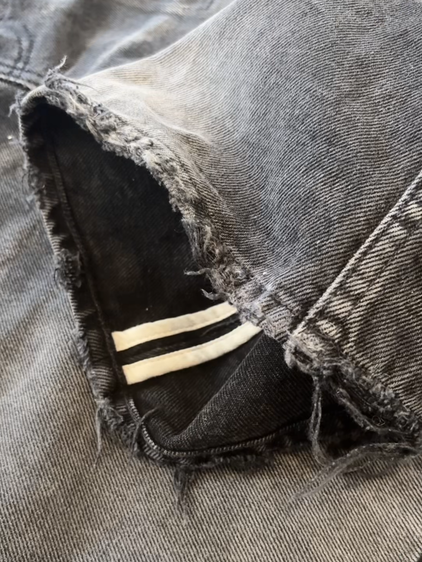 VINTAGE WASHED DISTRESSED DENIM V2