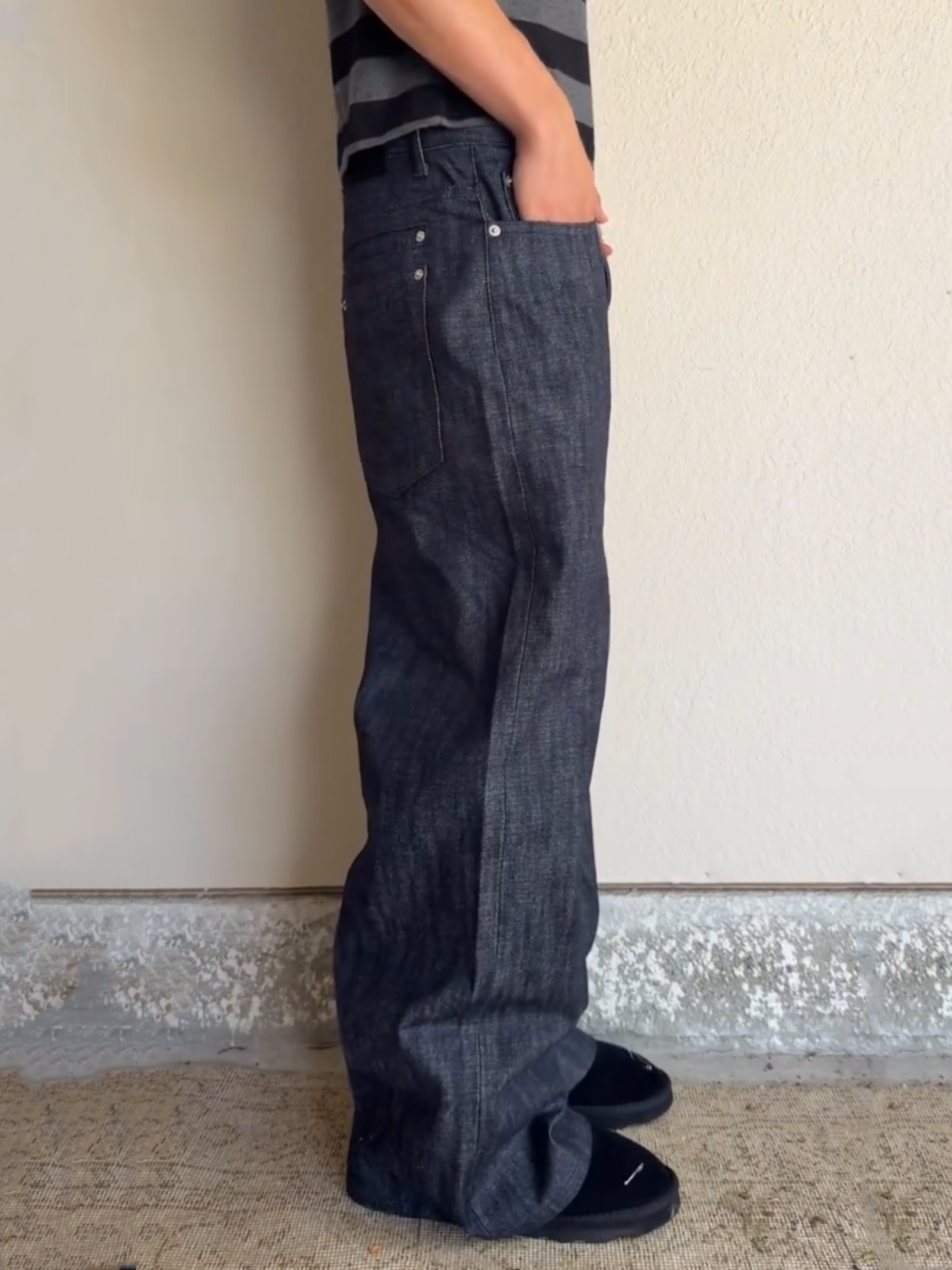 15 OZ INDIGO SELVEDGE BAGGY DENIM