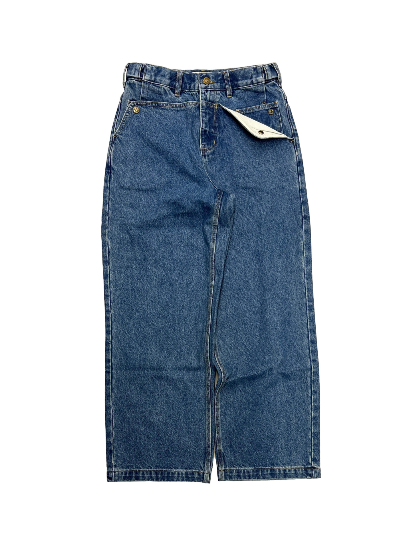 MULE EAR STRAIGHT DENIM