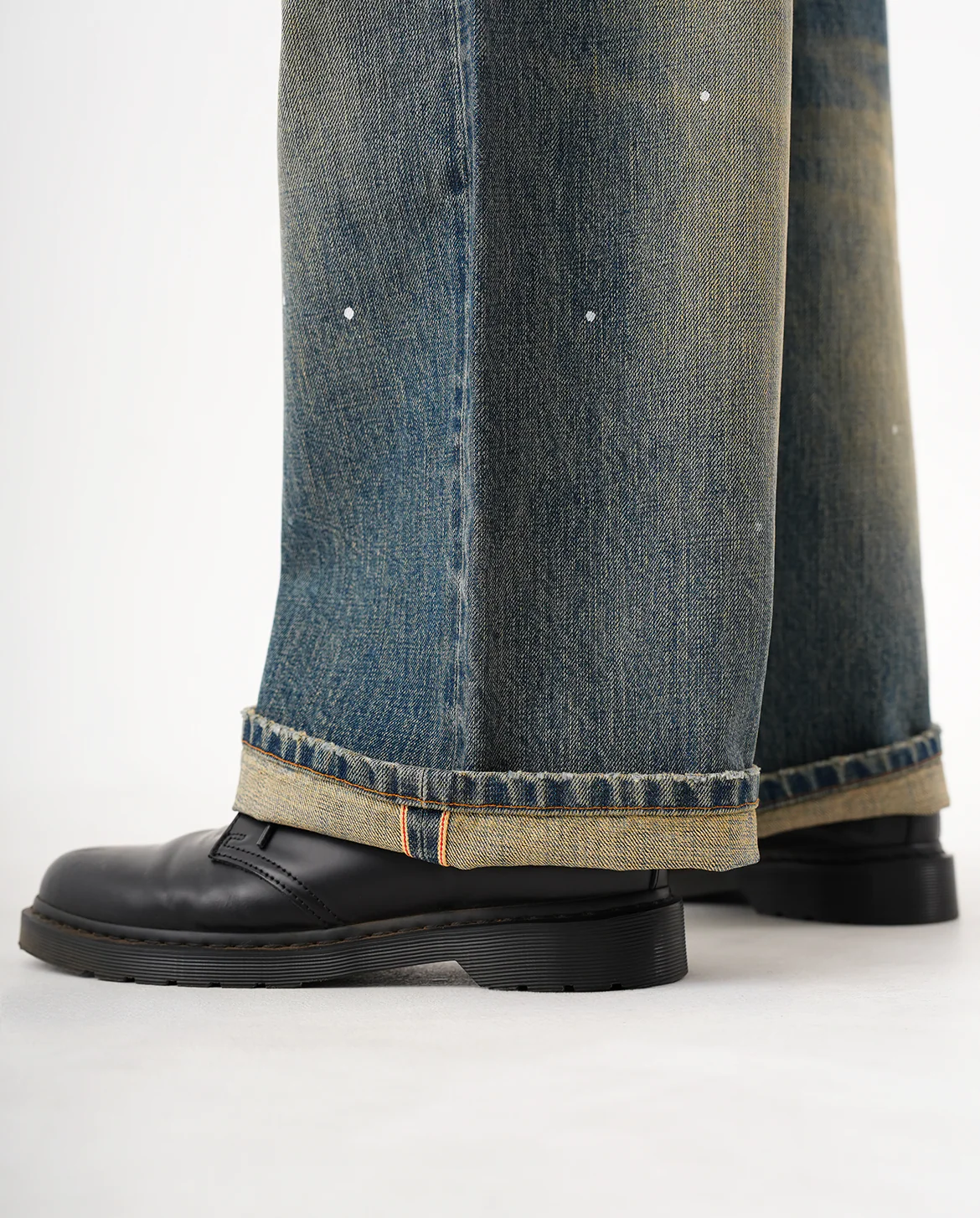 SASHIKO REPAIRED BOOTCUT JEANS
