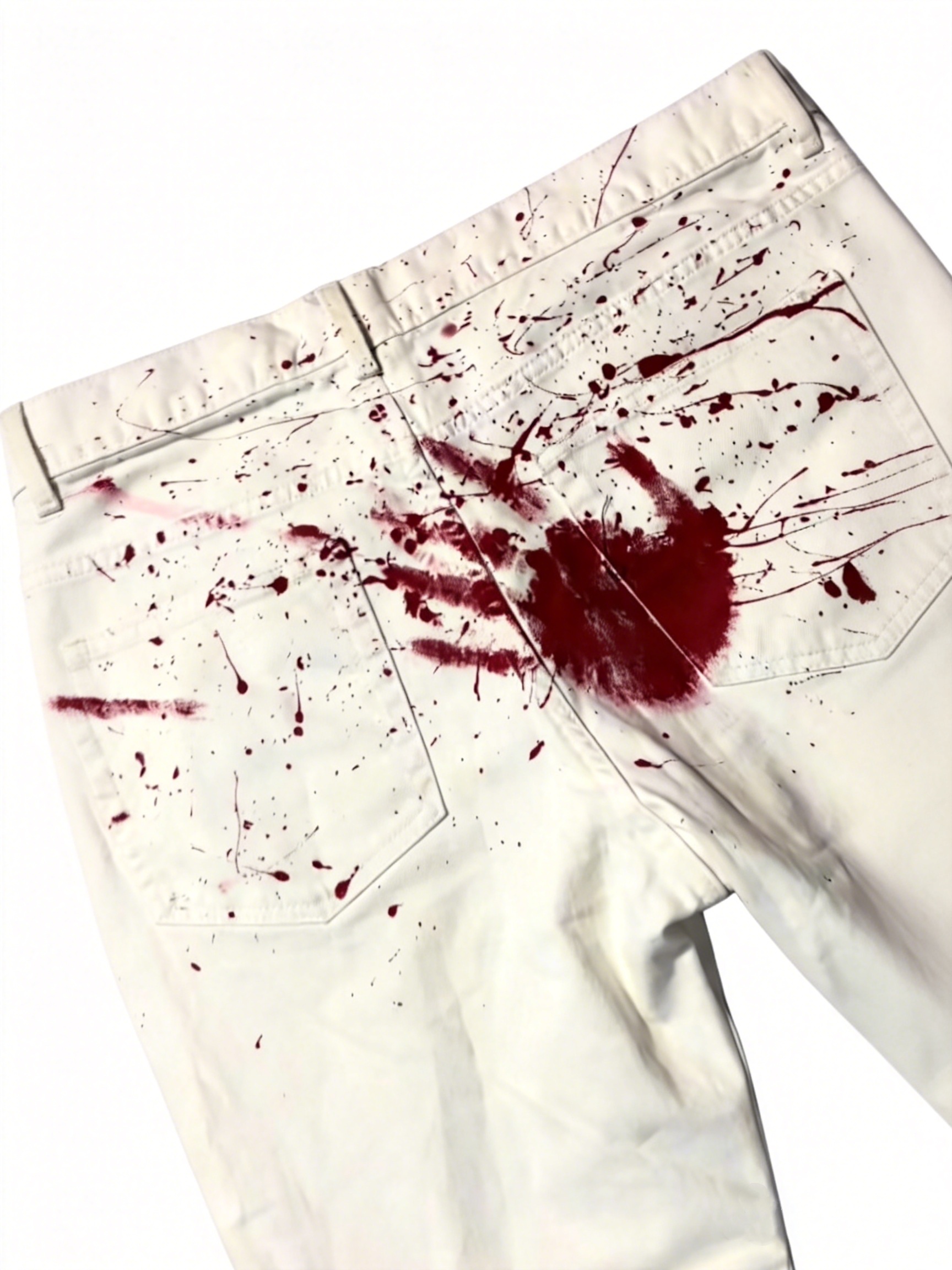 BLOOD PAINT BOOTCUT JEANS