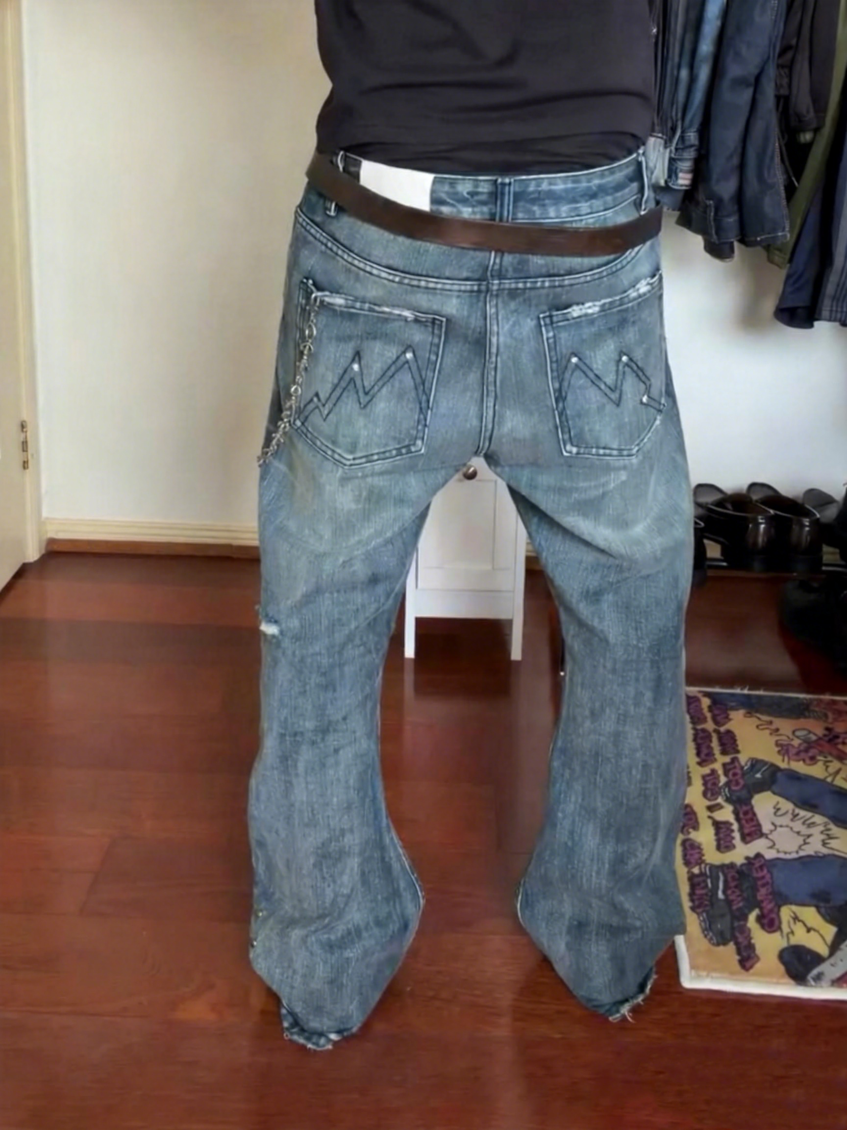 VINTAGE RIVET BOOTCUT JEANS