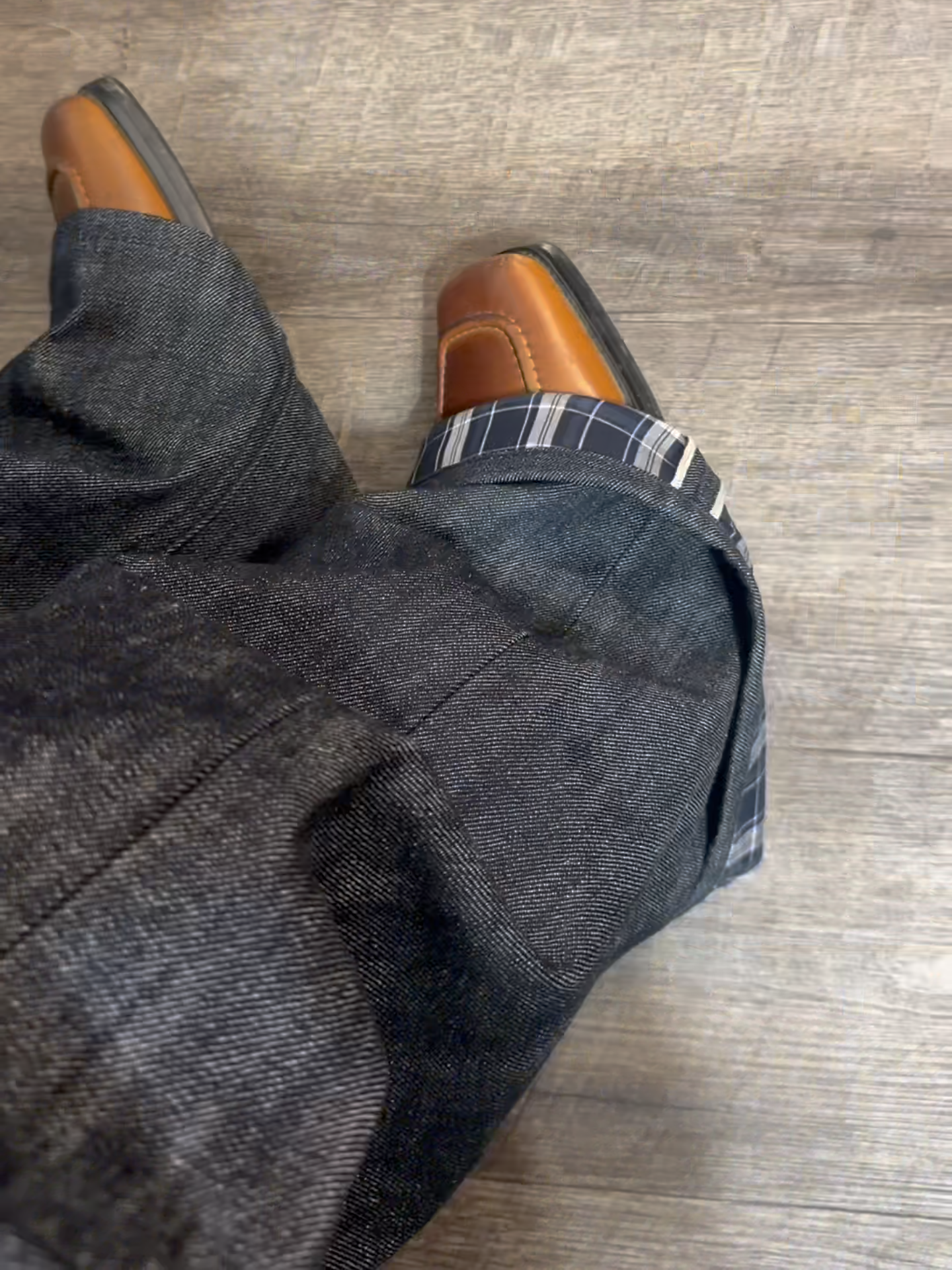 PLAID SELVEDGE DENIM