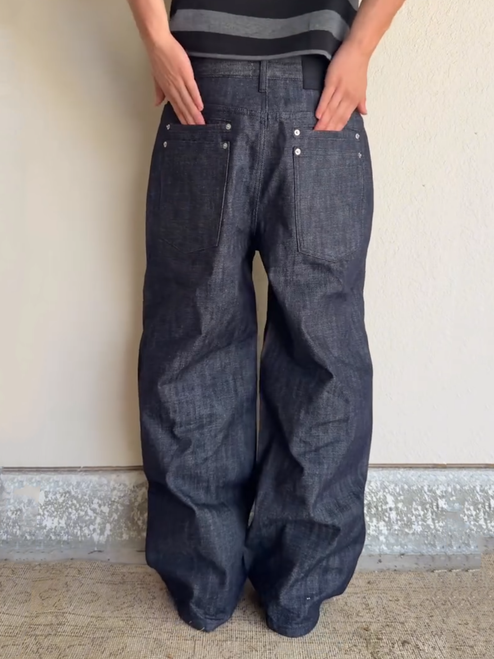 15 OZ INDIGO SELVEDGE BAGGY DENIM