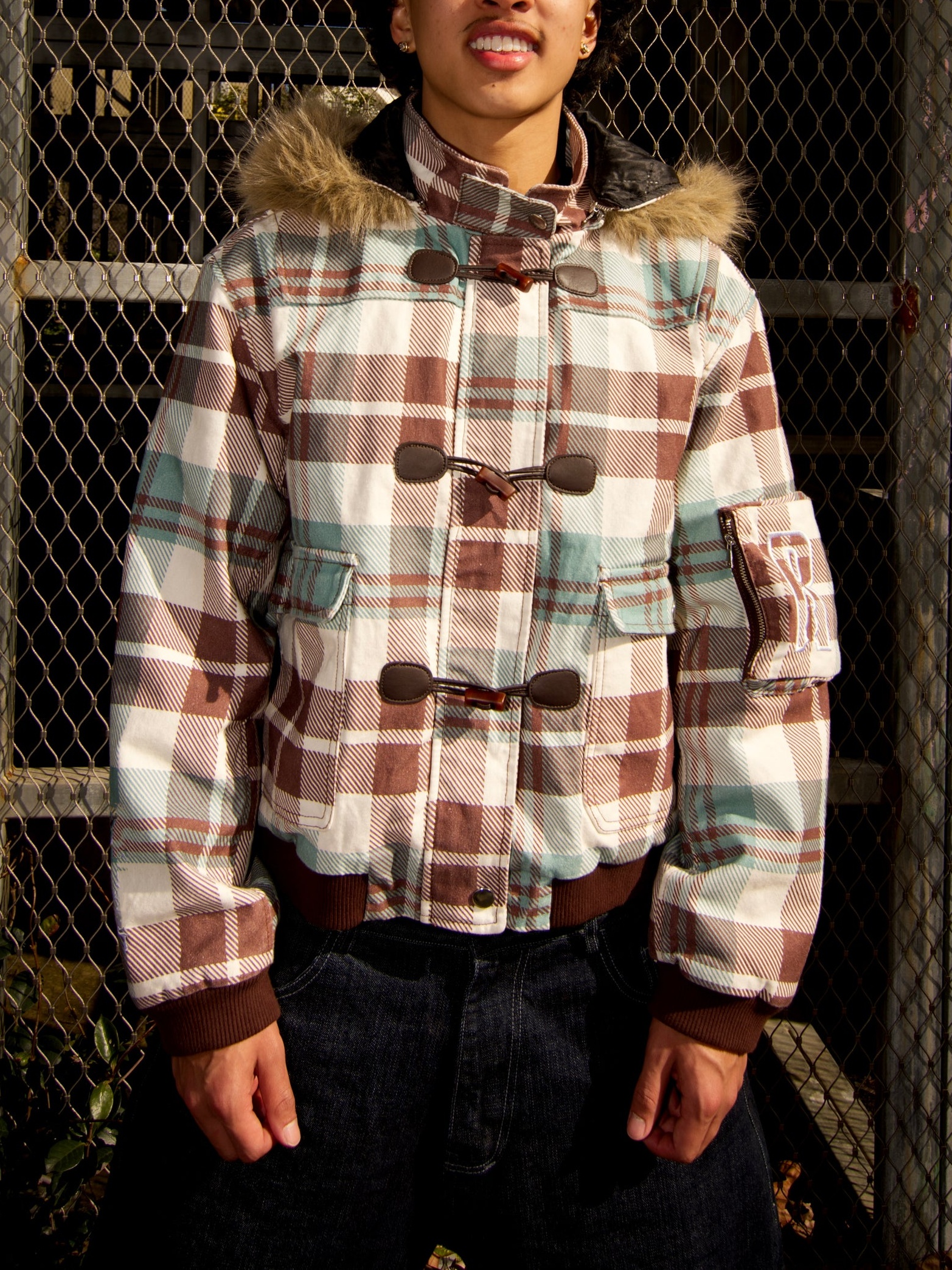  'INCERGENT' PLAID JACKET