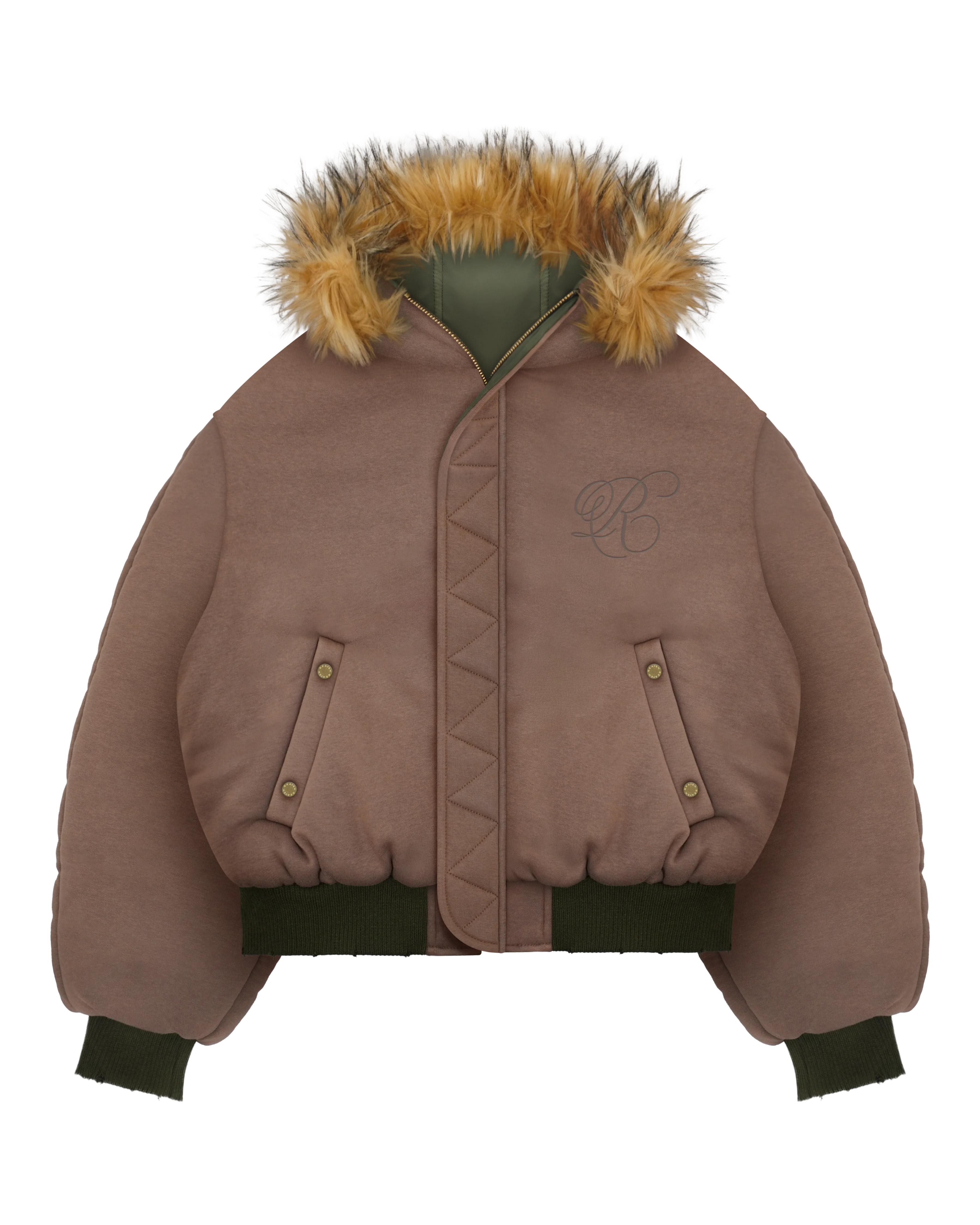 REAVEN BLACK FUR BOMBER JACKETS