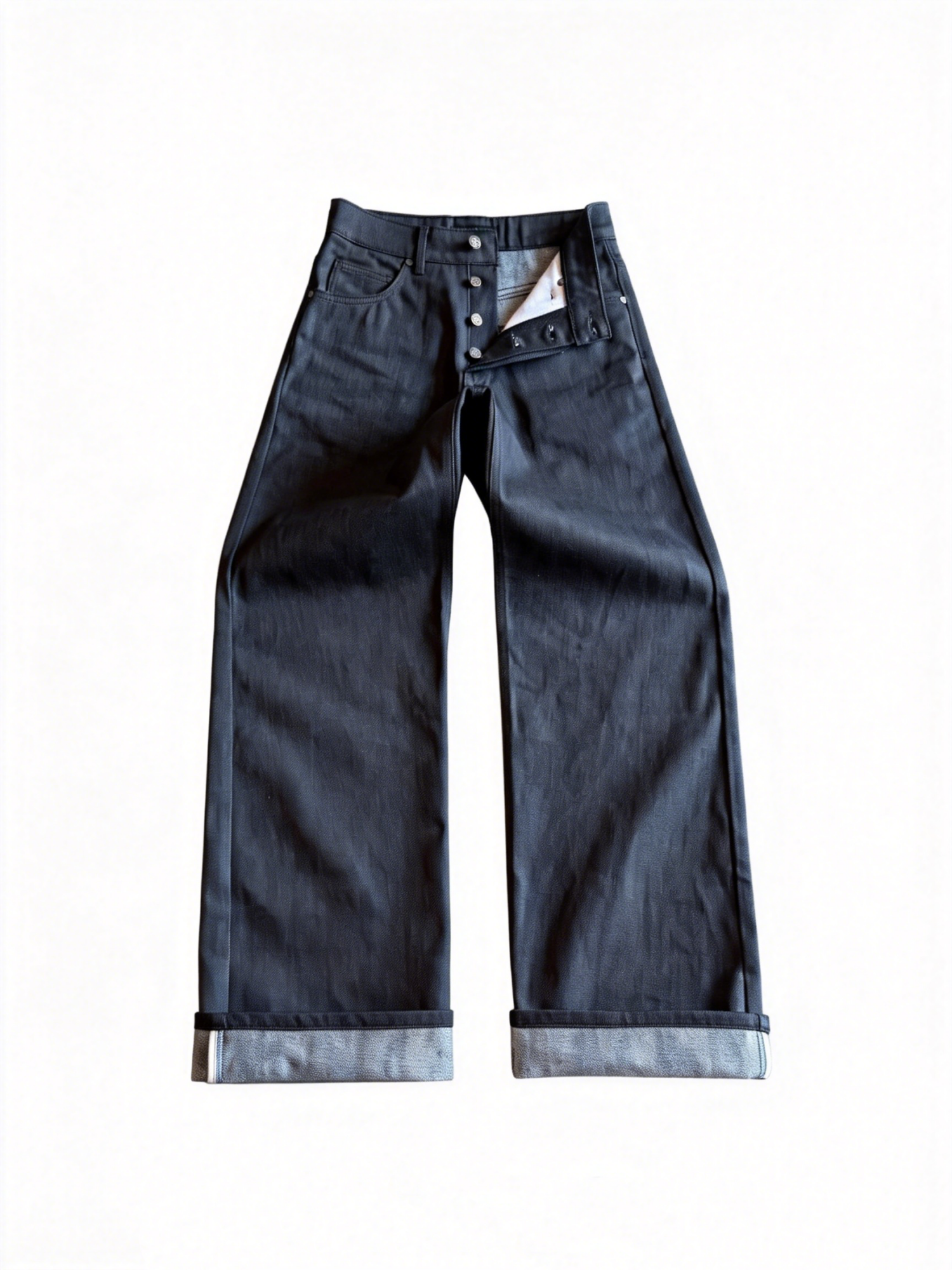 WAXED TOKYO STRAIGHT-WIDE JEANS