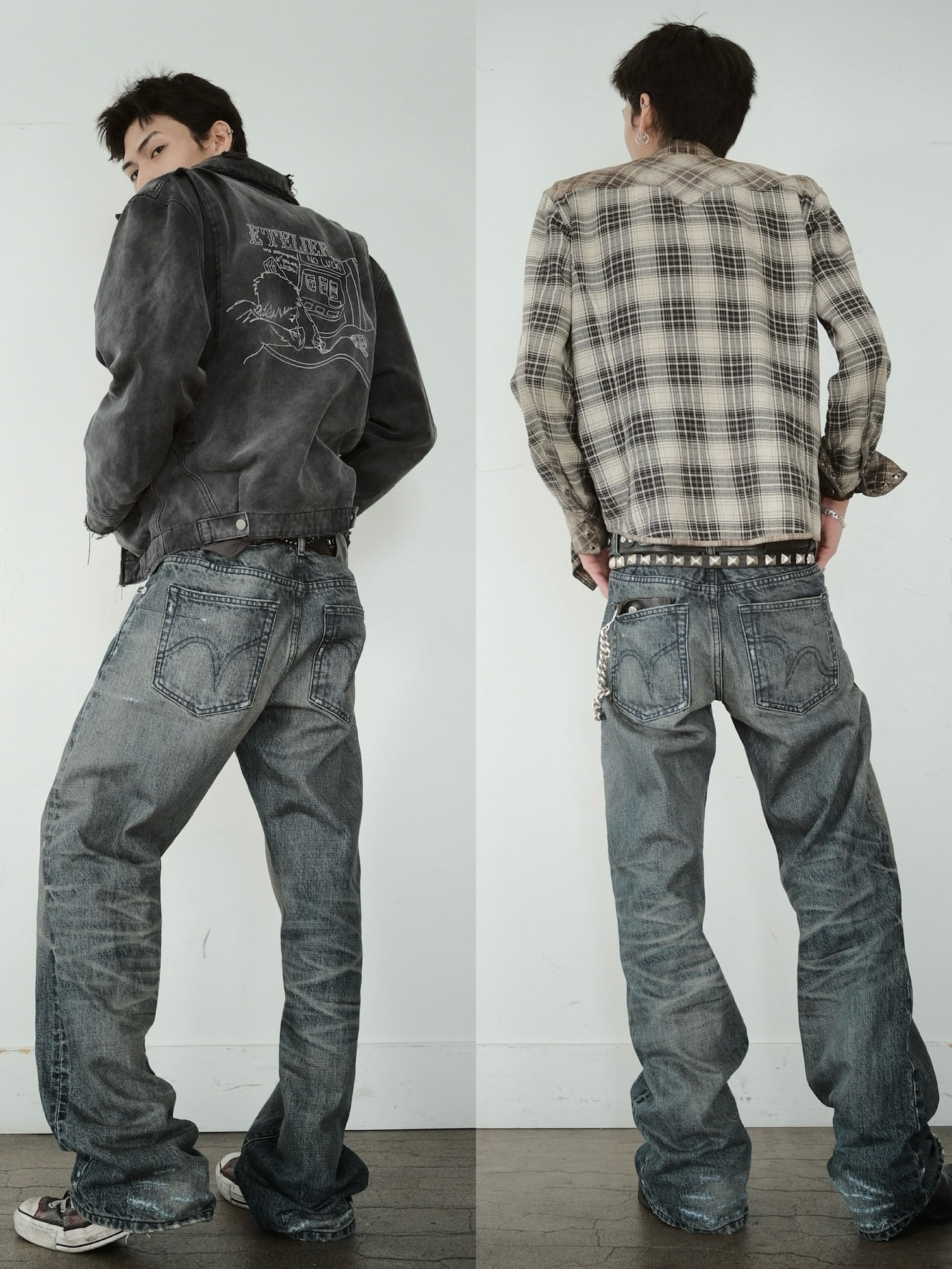 VINTAGE "SLATE" BOOTCUT JEANS