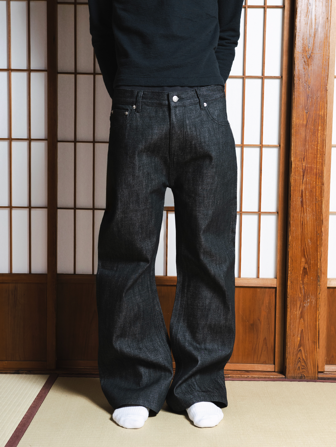 RAW SELVEDGE BOOTCUT JEANS