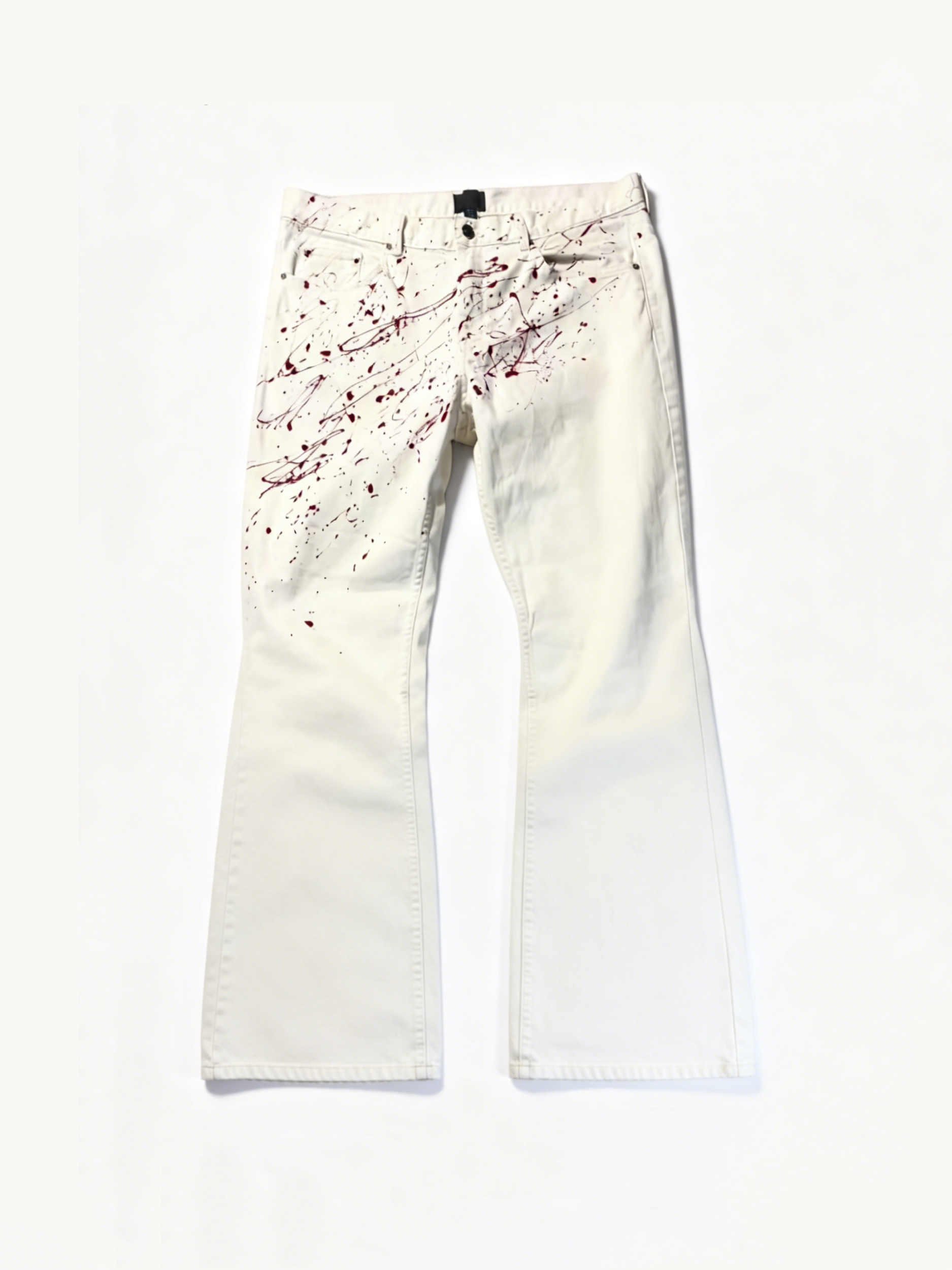 BLOOD PAINT BOOTCUT JEANS