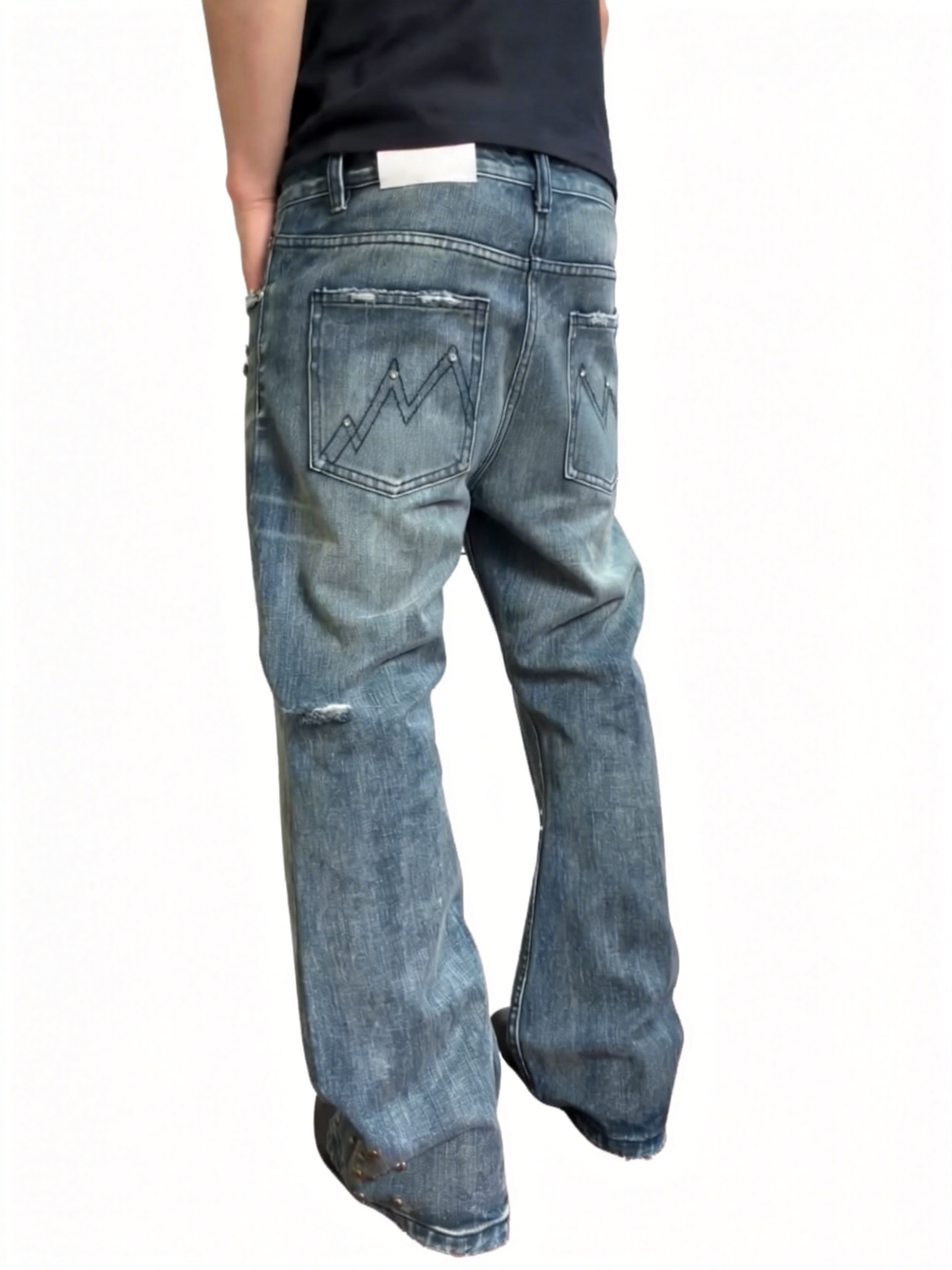 VINTAGE RIVET BOOTCUT JEANS