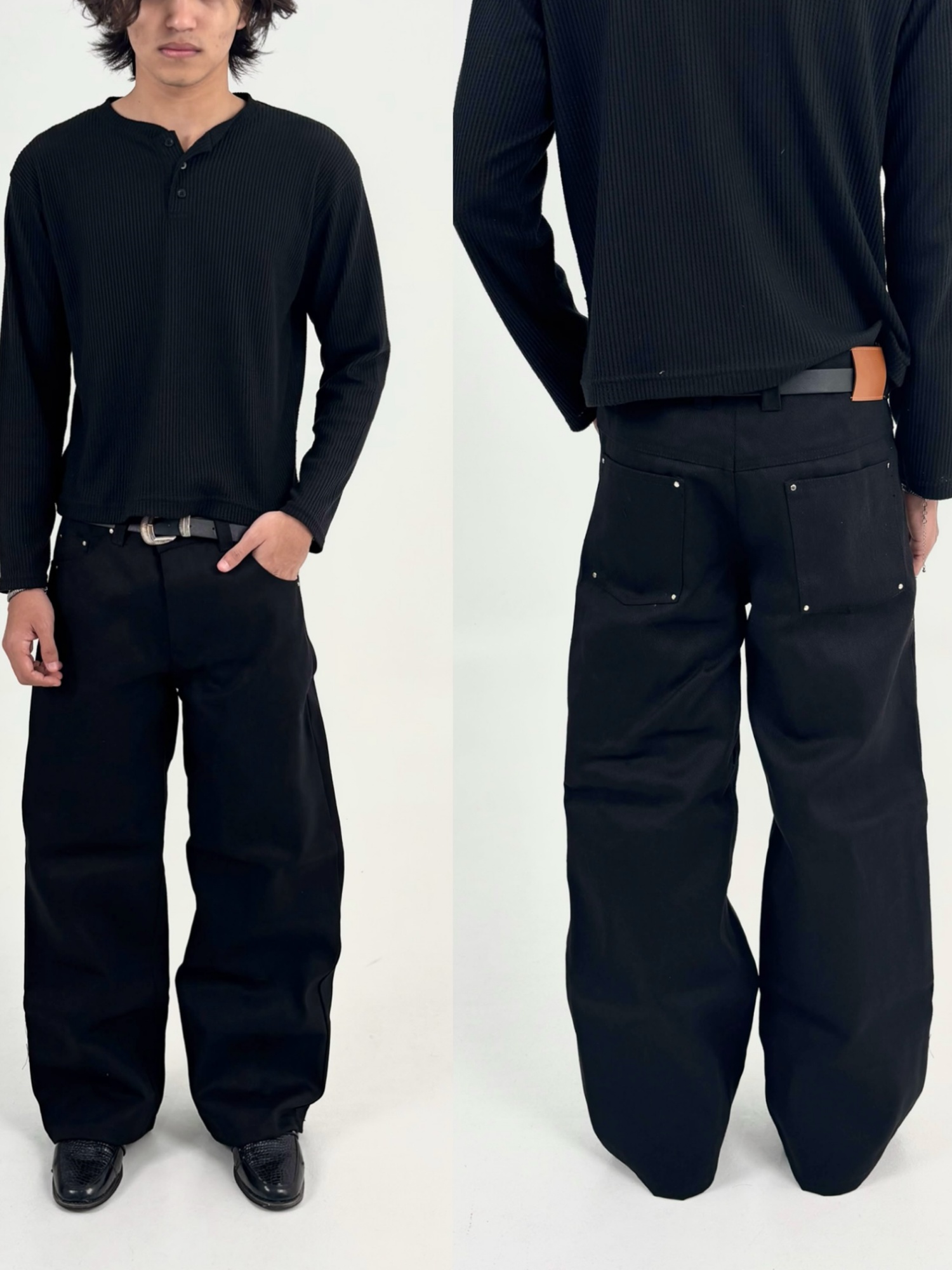 EASE 14OZ WIDE LEG DENIM