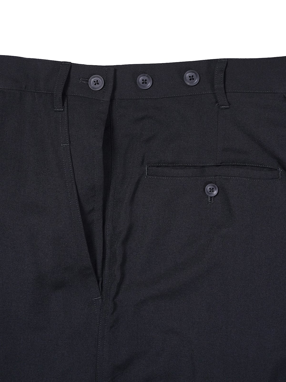 WOOL GABARDINE HAKAMA PANTS