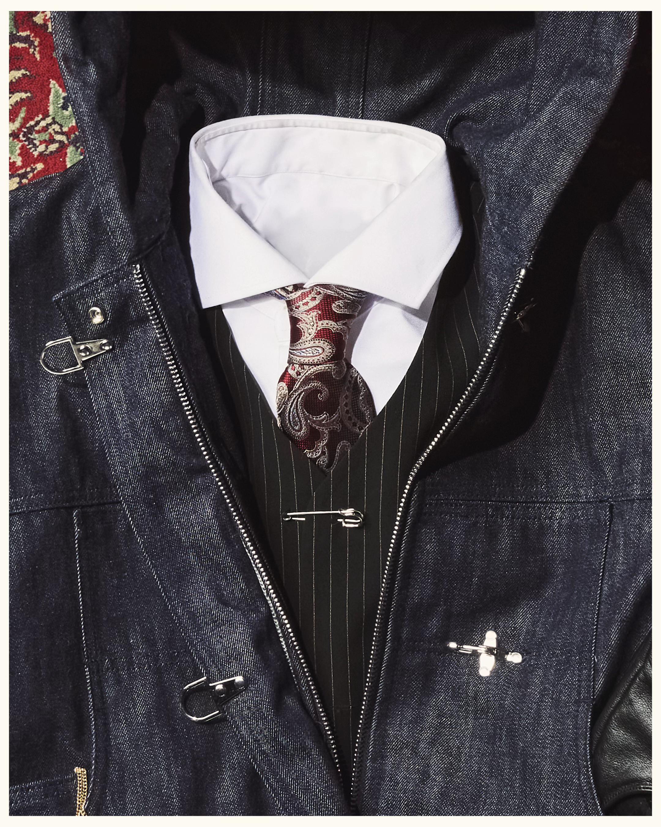 15OZ INDIGO DENIM WORKWEAR BOMBER JACKET