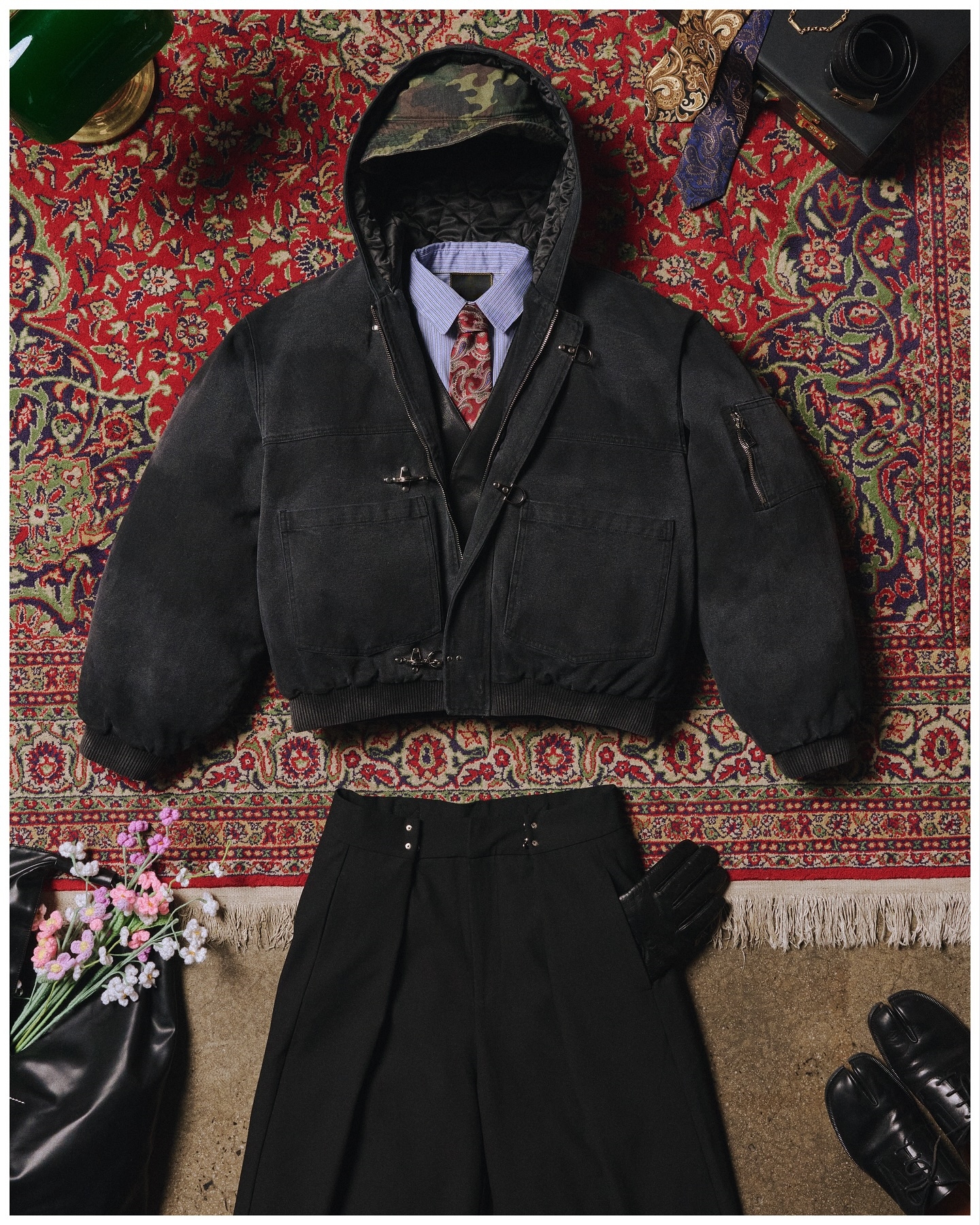 CANVAS CLASP WORKWEAR BOMBER JACKET