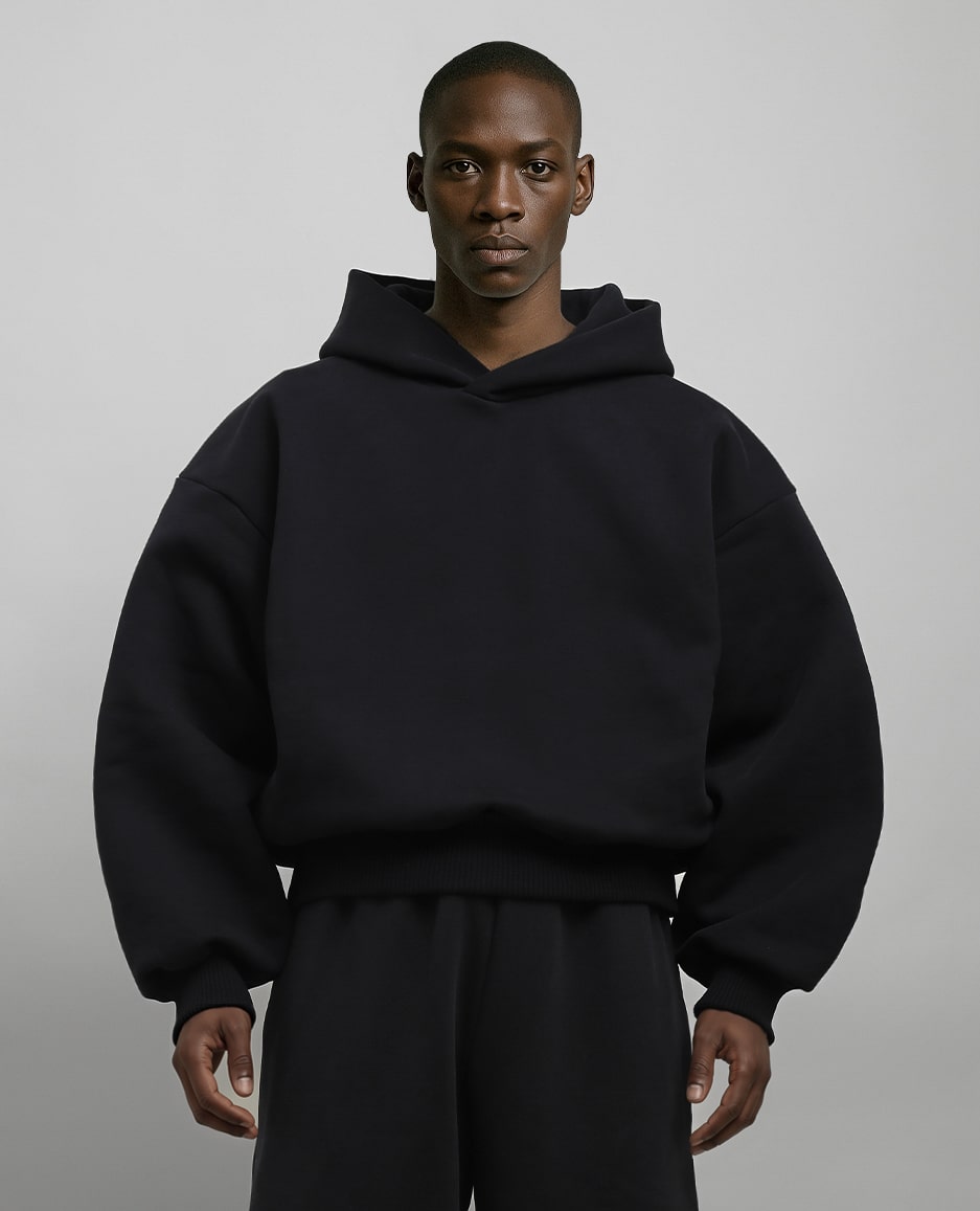 MONOCHROME HOODIE | BLACK