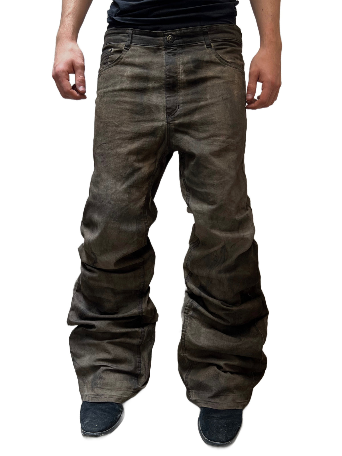 DARK BROWN MUD DENIM