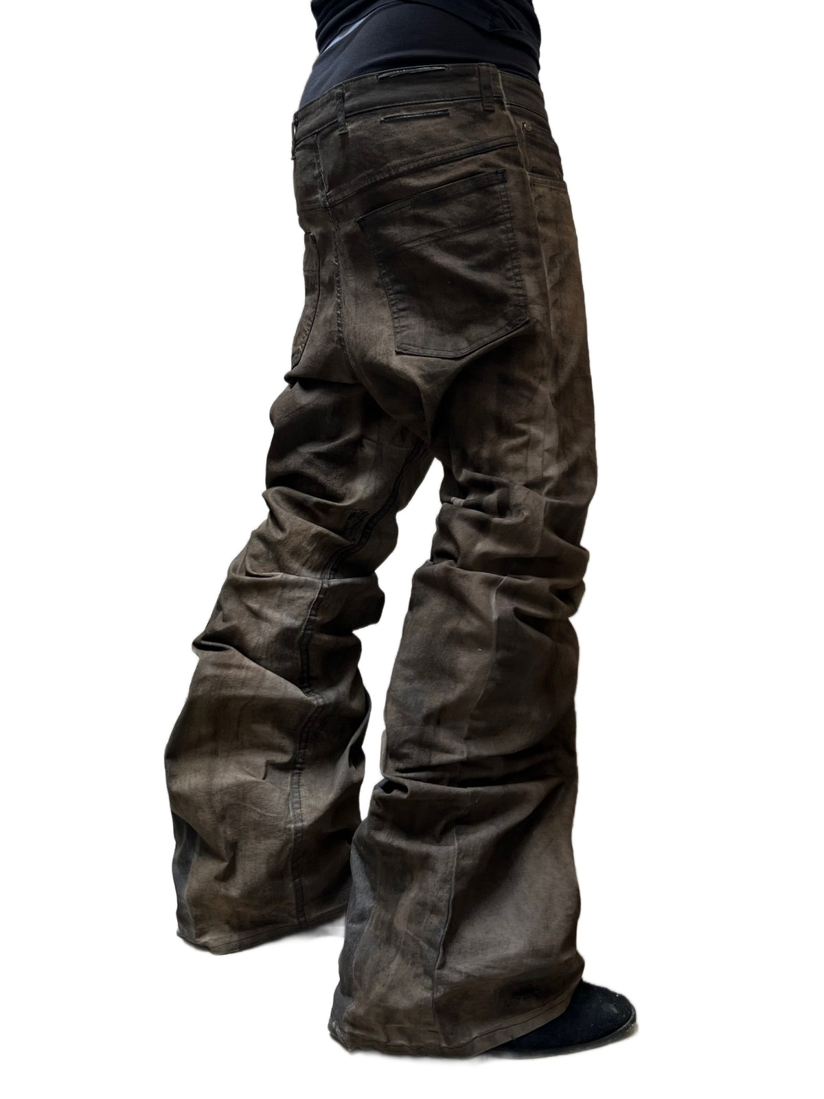 DARK BROWN MUD DENIM
