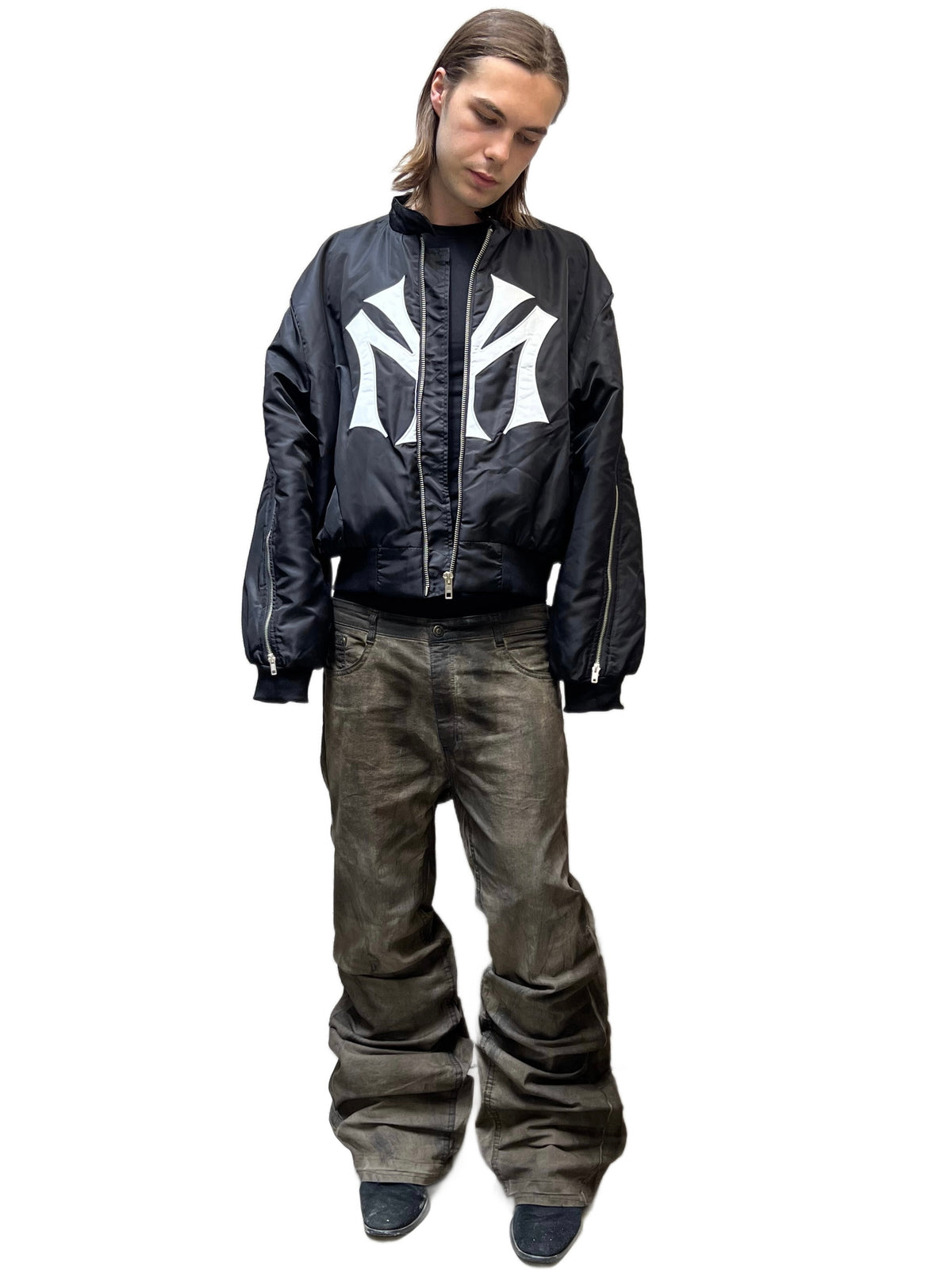 DARK BROWN MUD DENIM