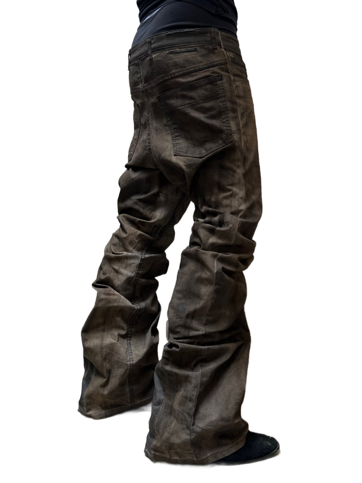 DARK BROWN MUD DENIM