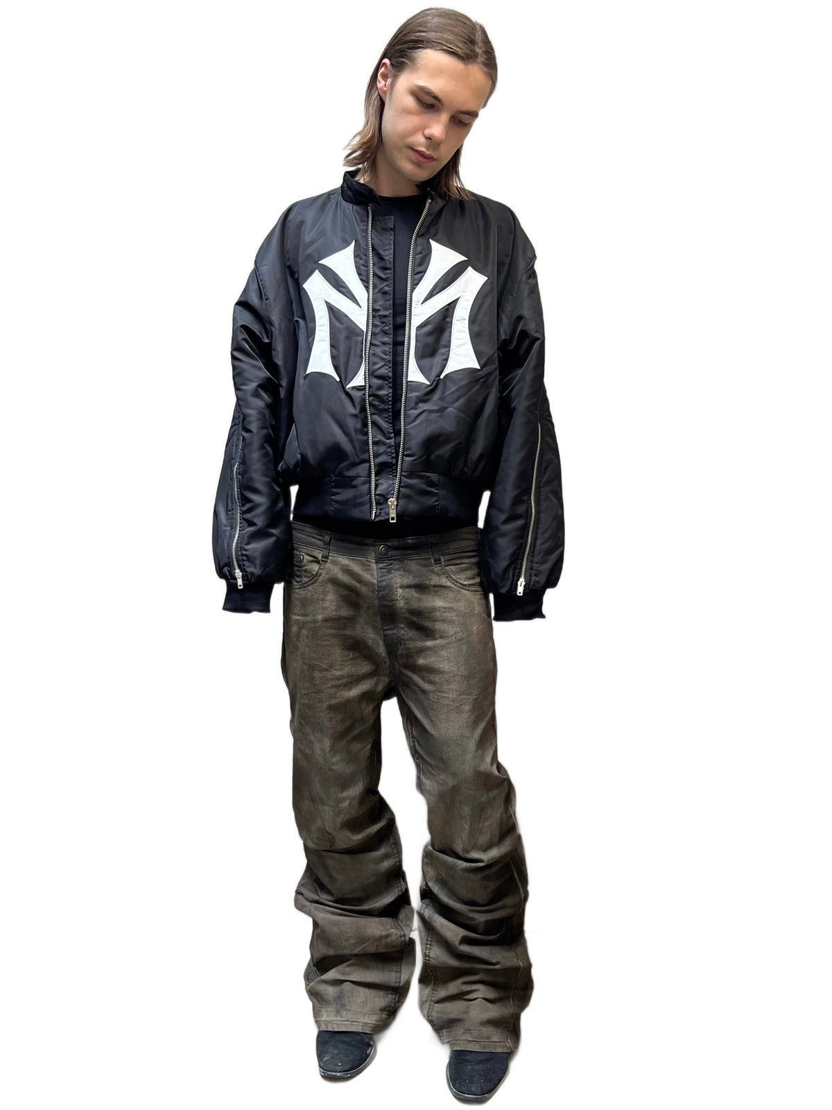 DARK BROWN MUD DENIM