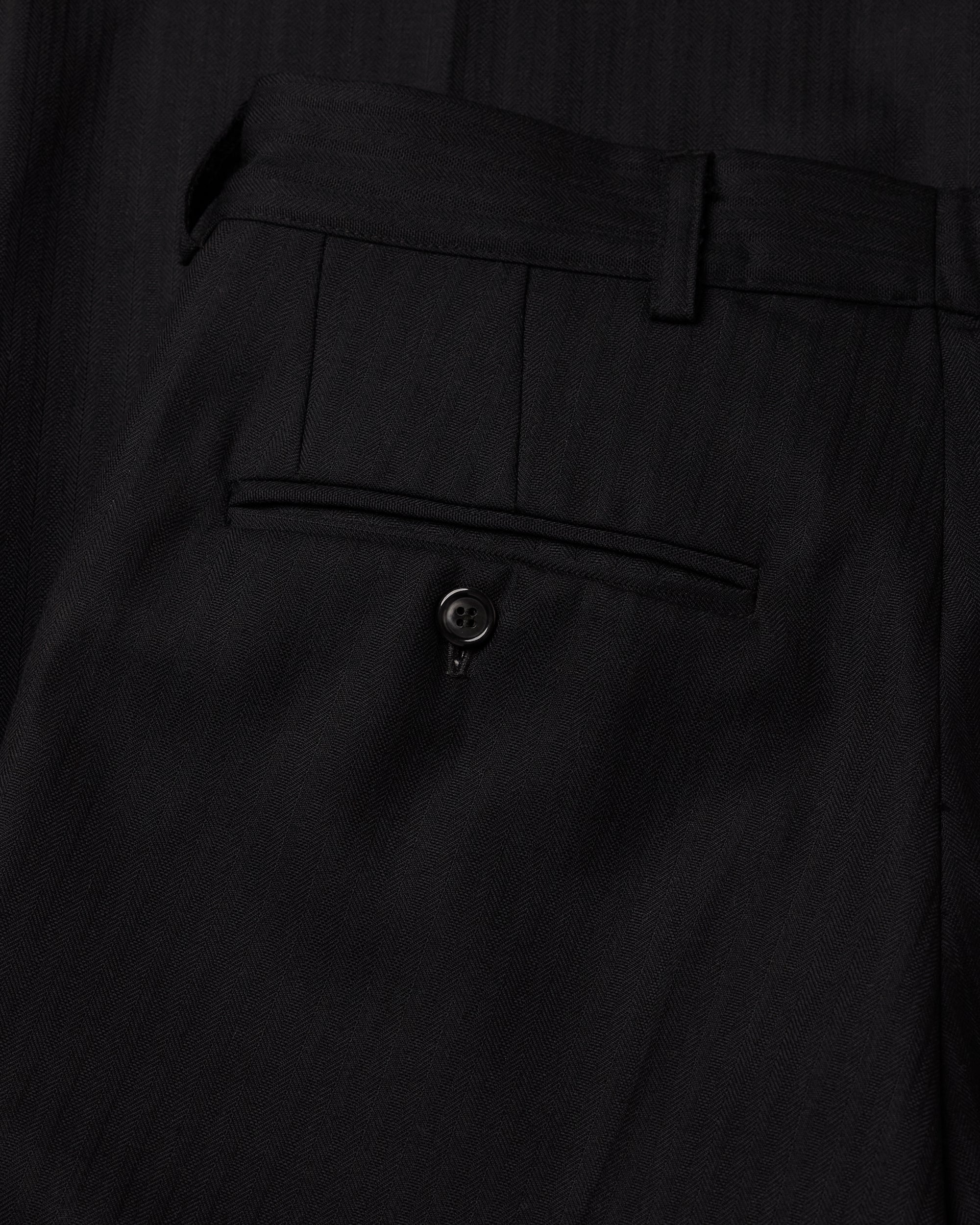 VINTAGE WOOL PLEATED TROUSERS