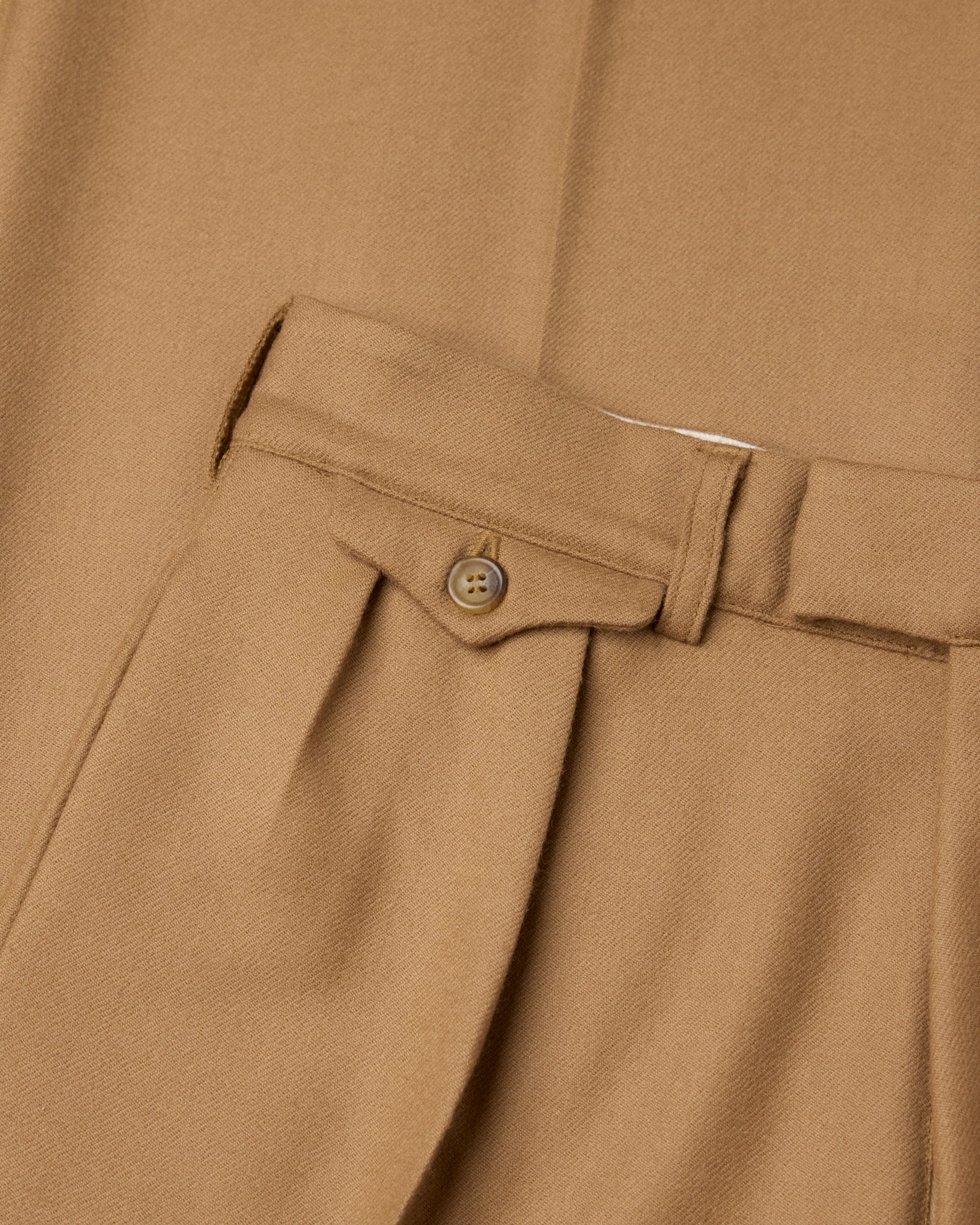 VINTAGE WOOL PLEATED TROUSERS
