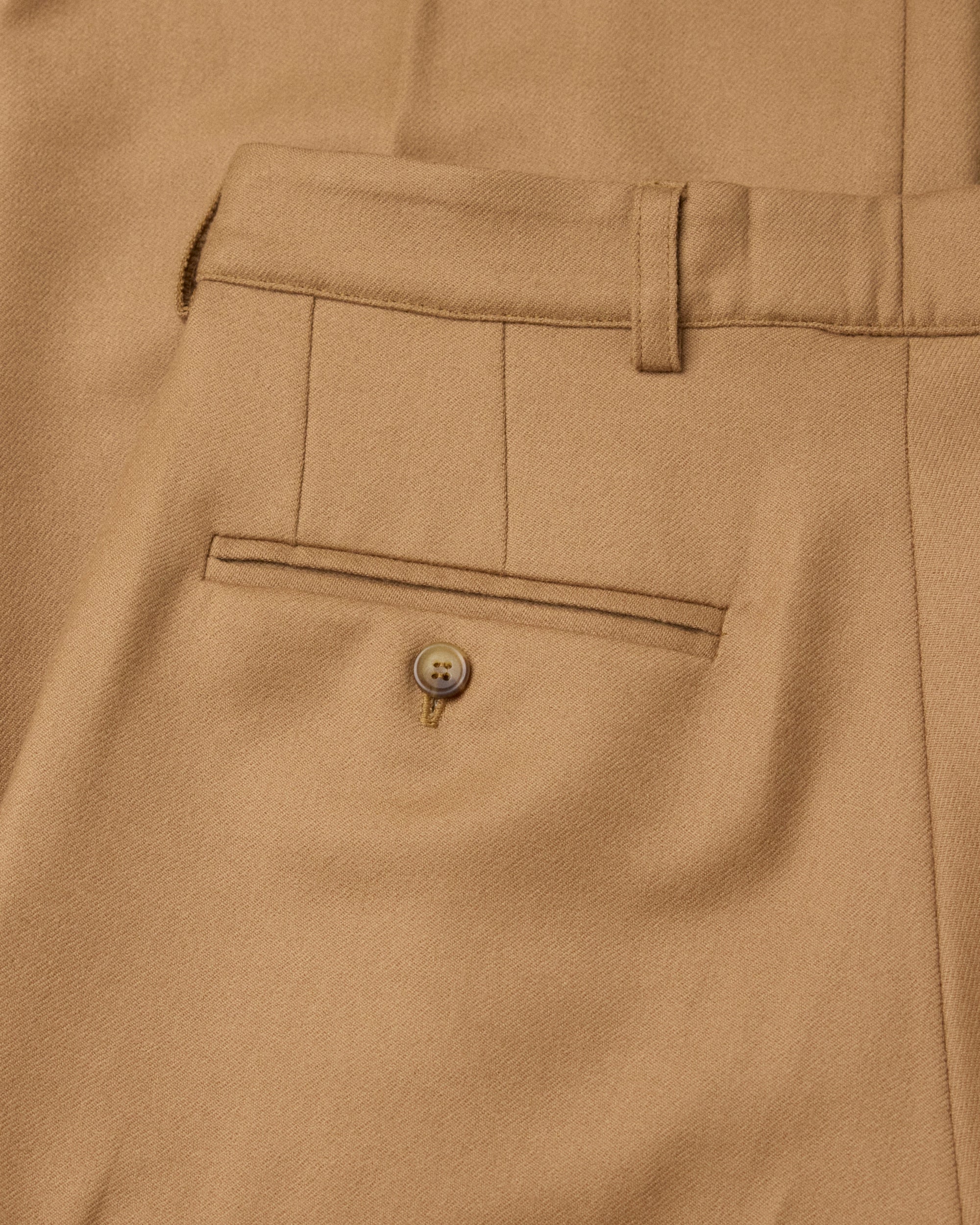 VINTAGE WOOL PLEATED TROUSERS
