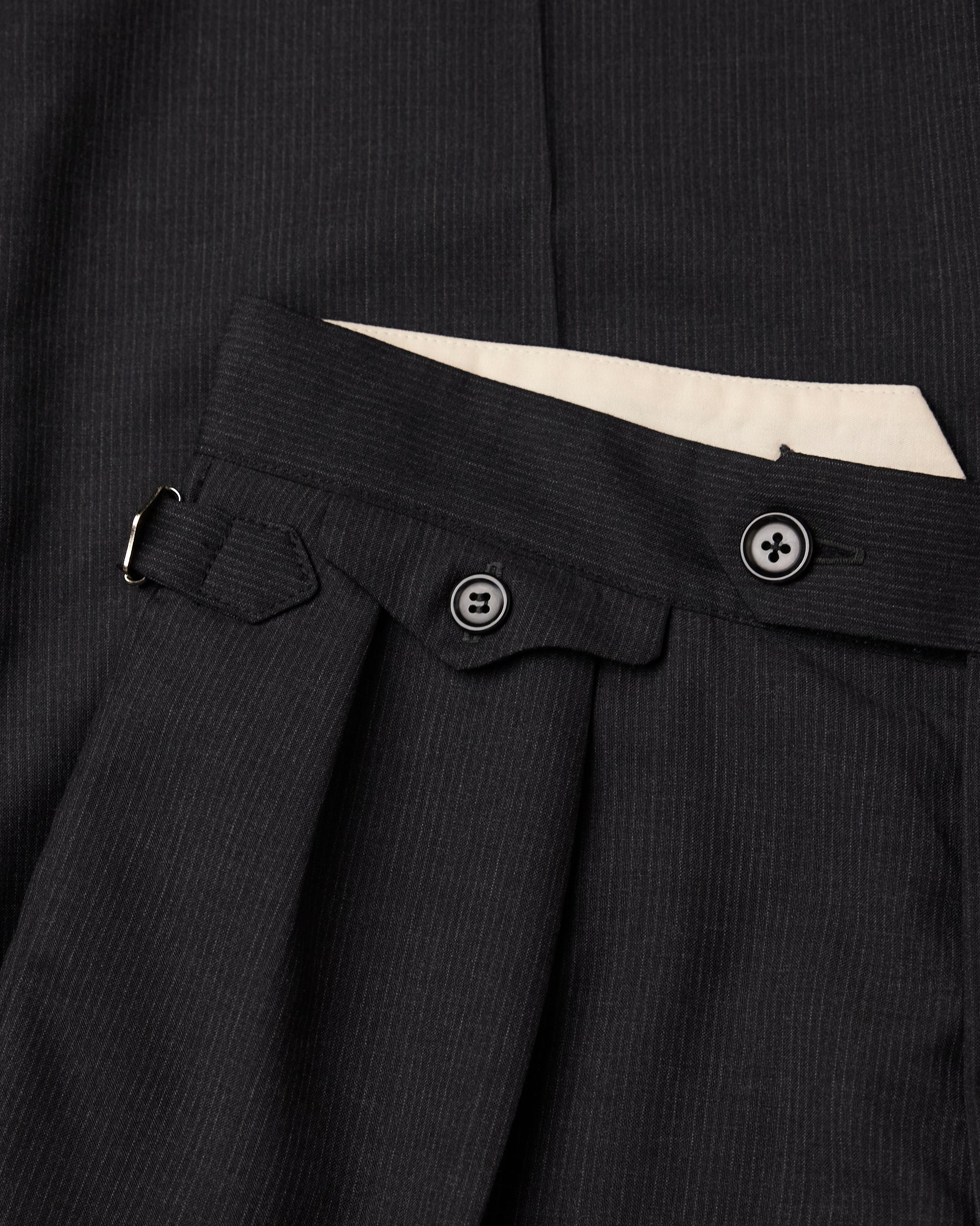 VINTAGE WOOL PLEATED TROUSERS