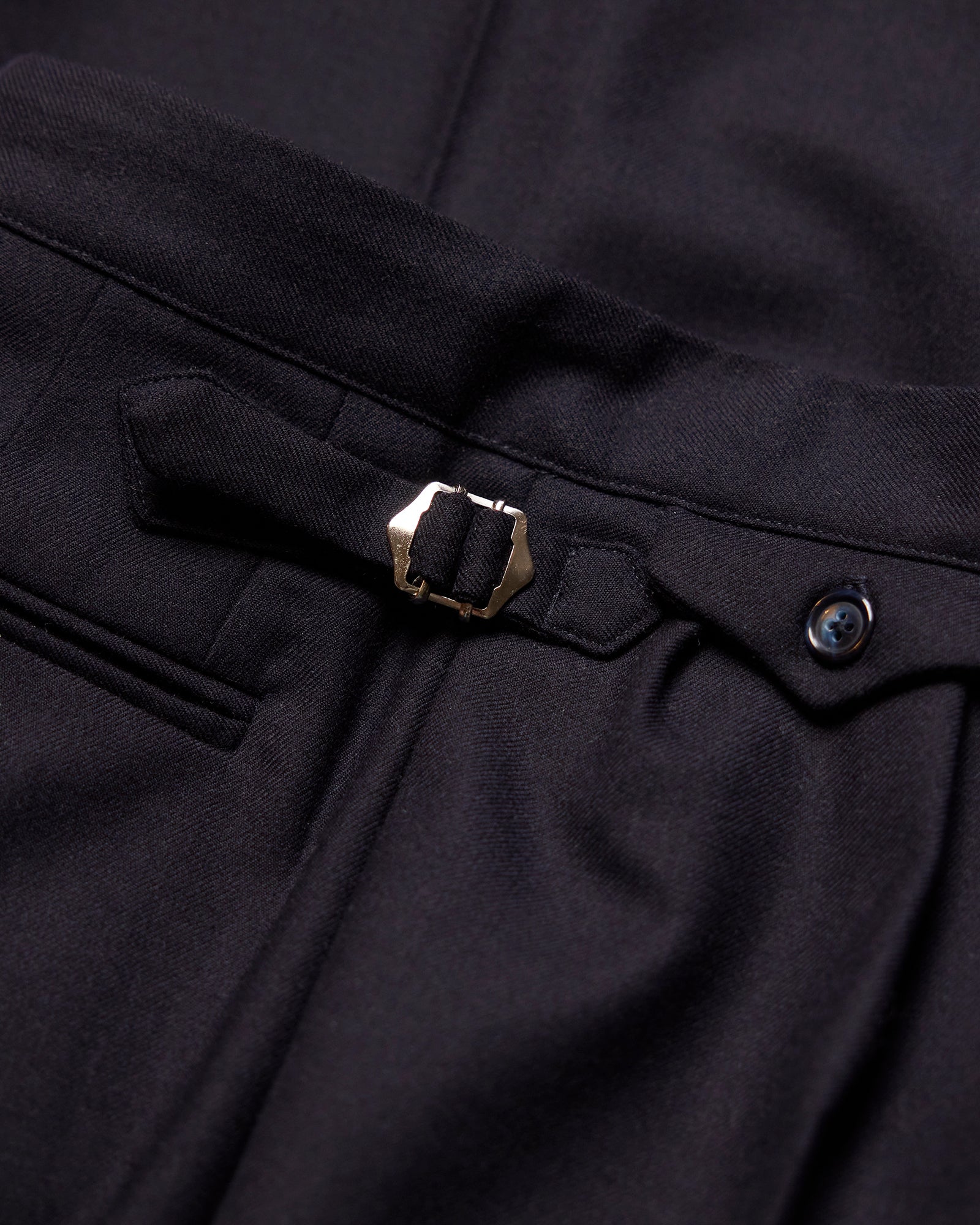 VINTAGE WOOL PLEATED TROUSERS