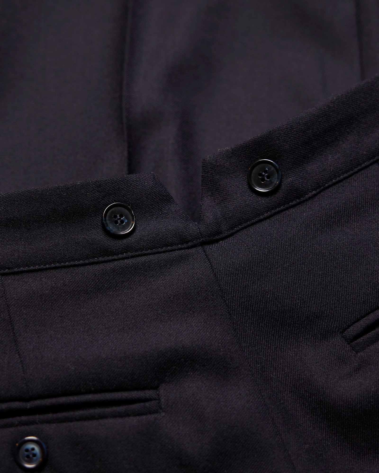 VINTAGE WOOL PLEATED TROUSERS