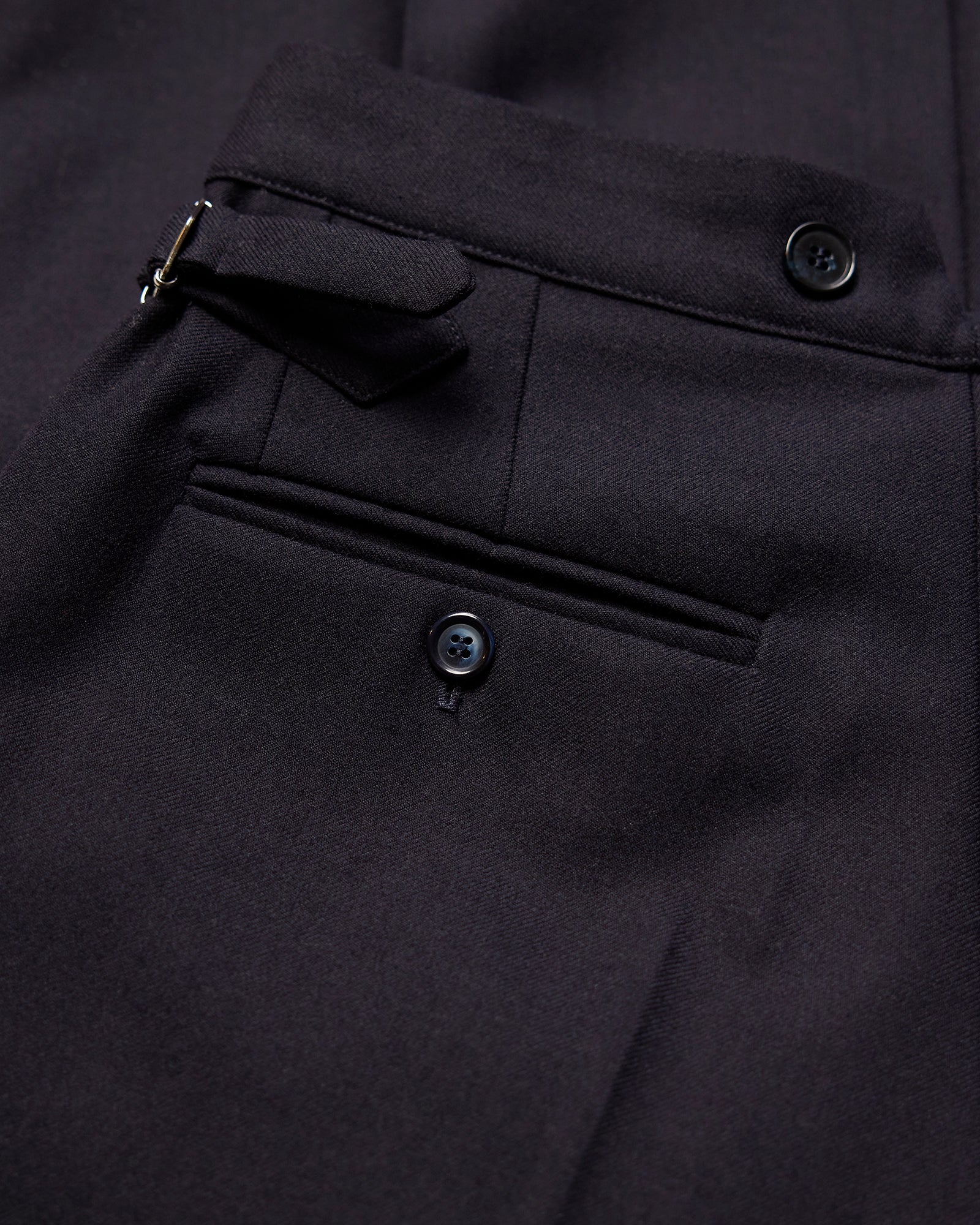 VINTAGE WOOL PLEATED TROUSERS