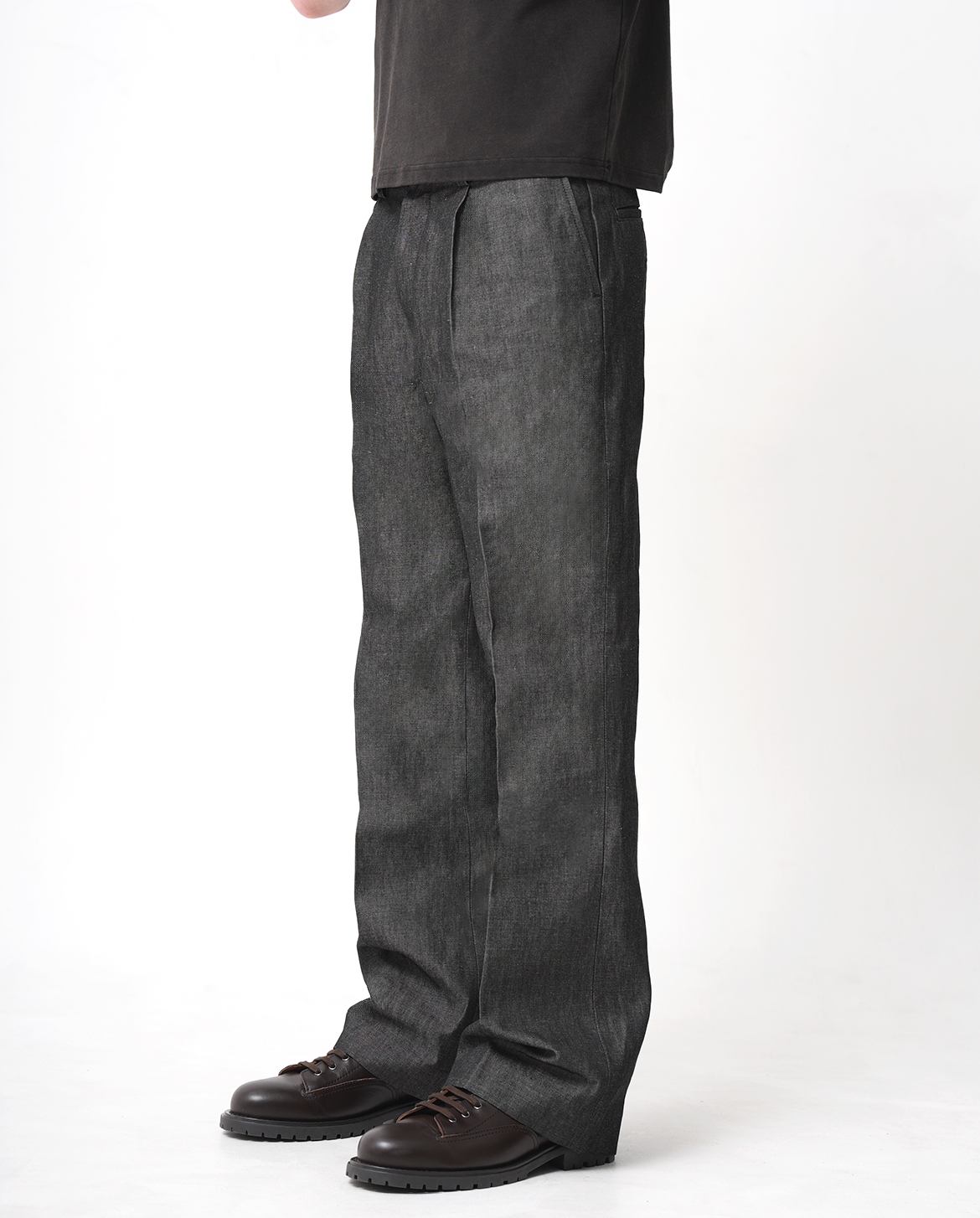 OKAYAMA LINEN PLEATED TROUSERS