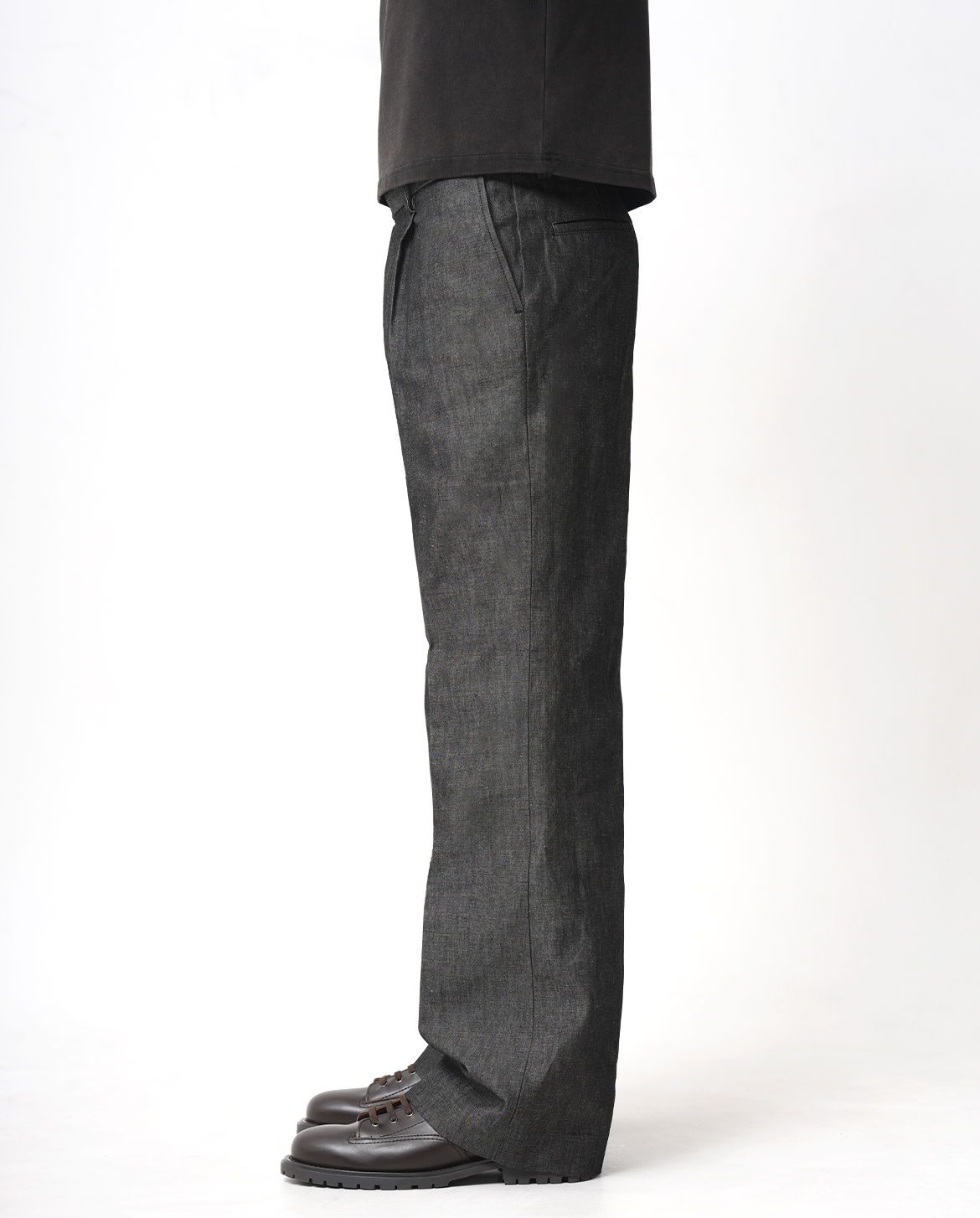 OKAYAMA LINEN PLEATED TROUSERS