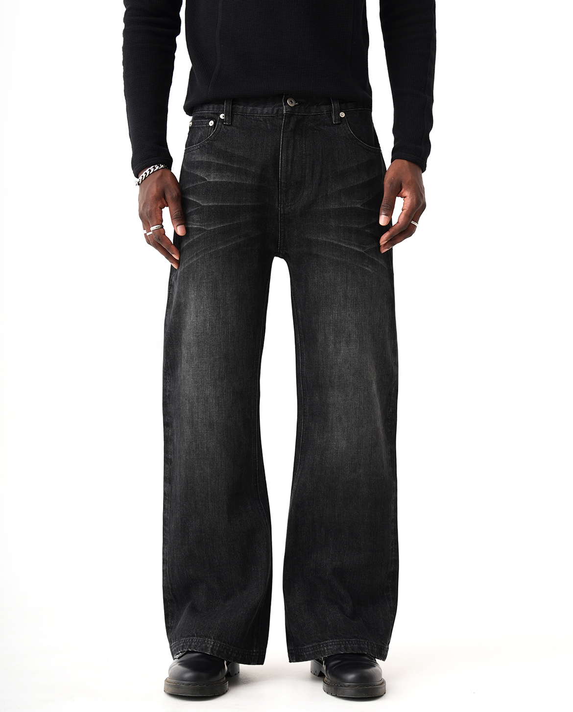 15 OZ WASHED BOOTCUT JEANS