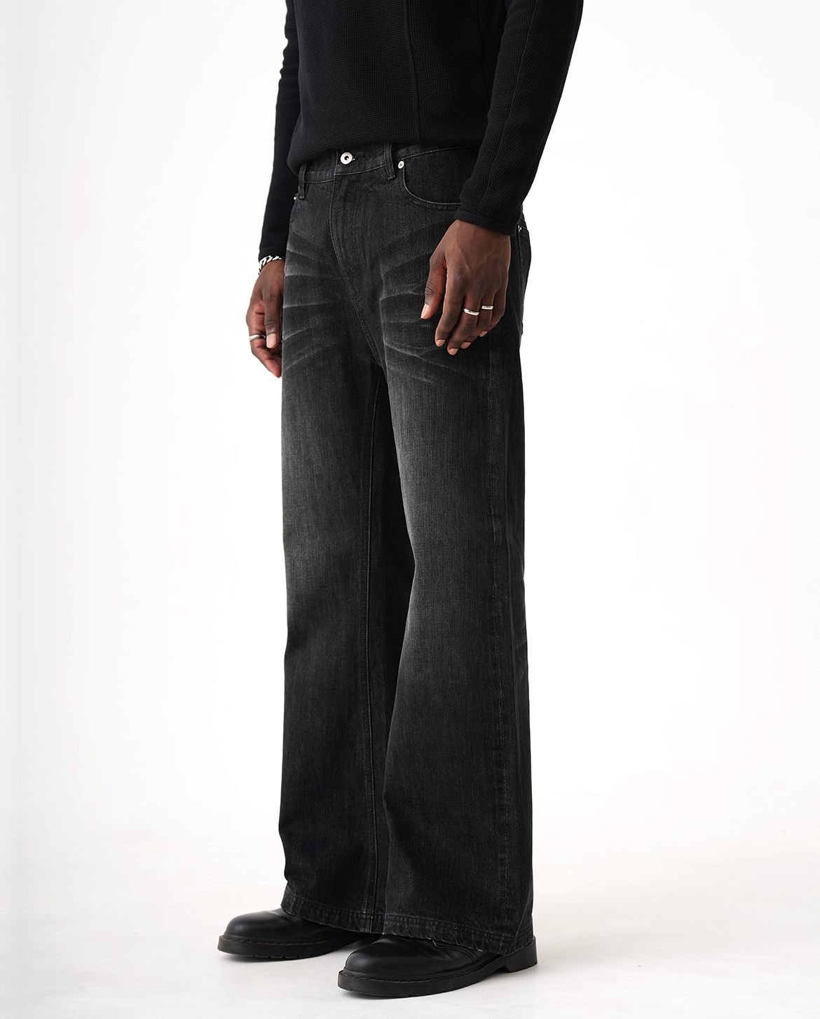 15 OZ WASHED BOOTCUT JEANS