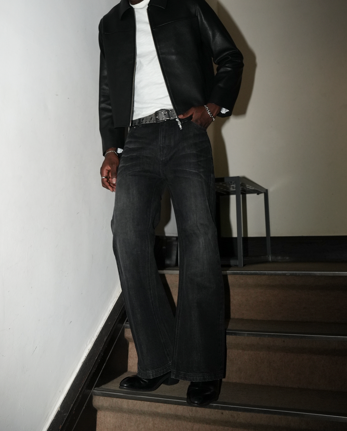 15 OZ WASHED BOOTCUT JEANS