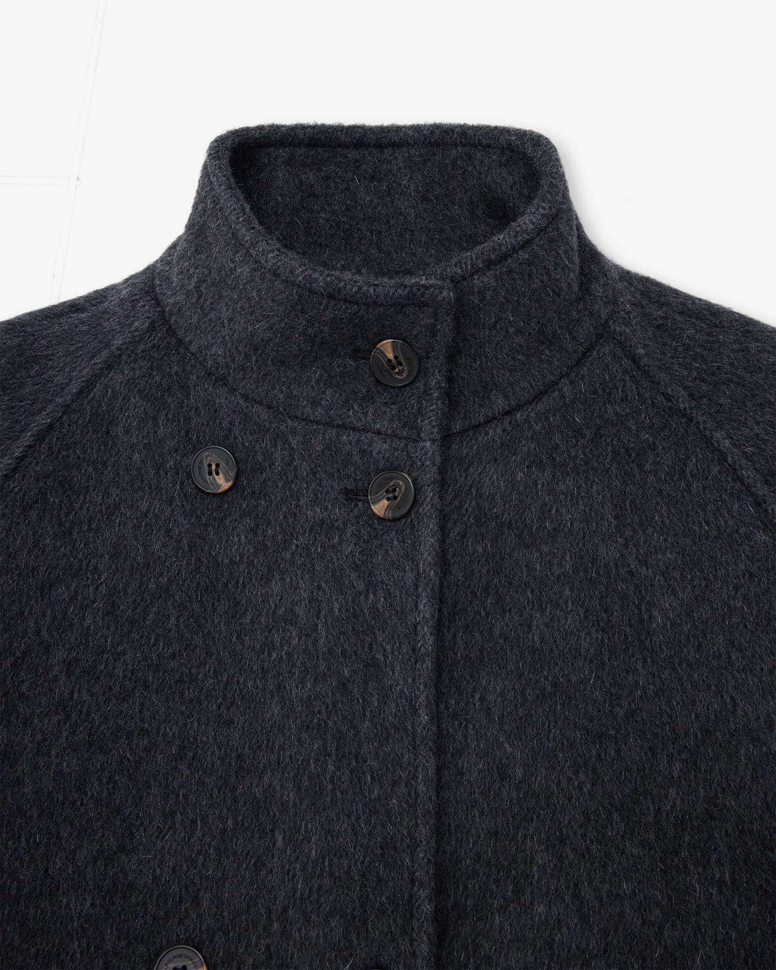 FUNNEL NECK WOOL JACKET