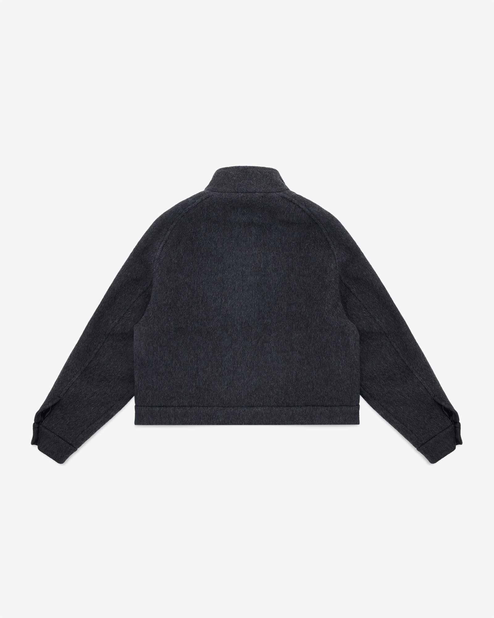 FUNNEL NECK WOOL JACKET