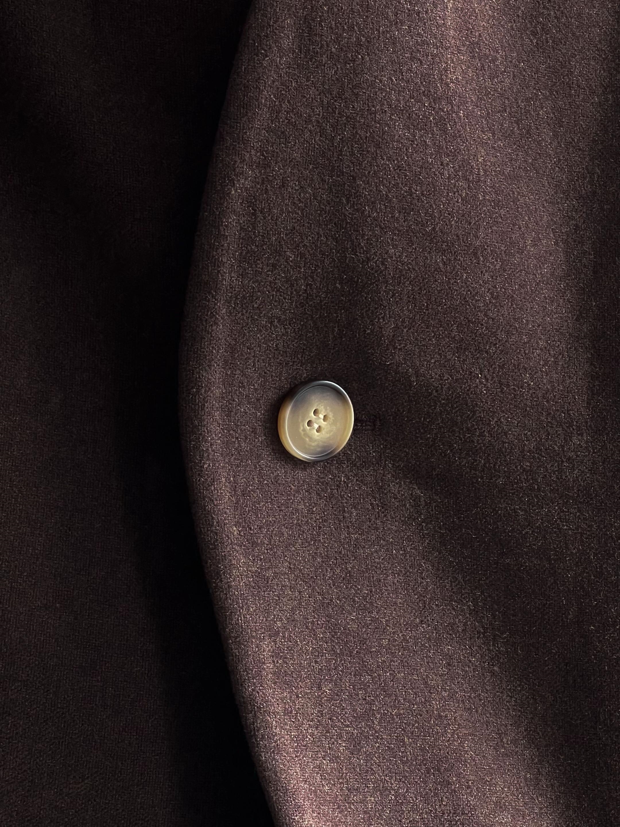MINIMALIST WOOL COLLARLESS JACKET
