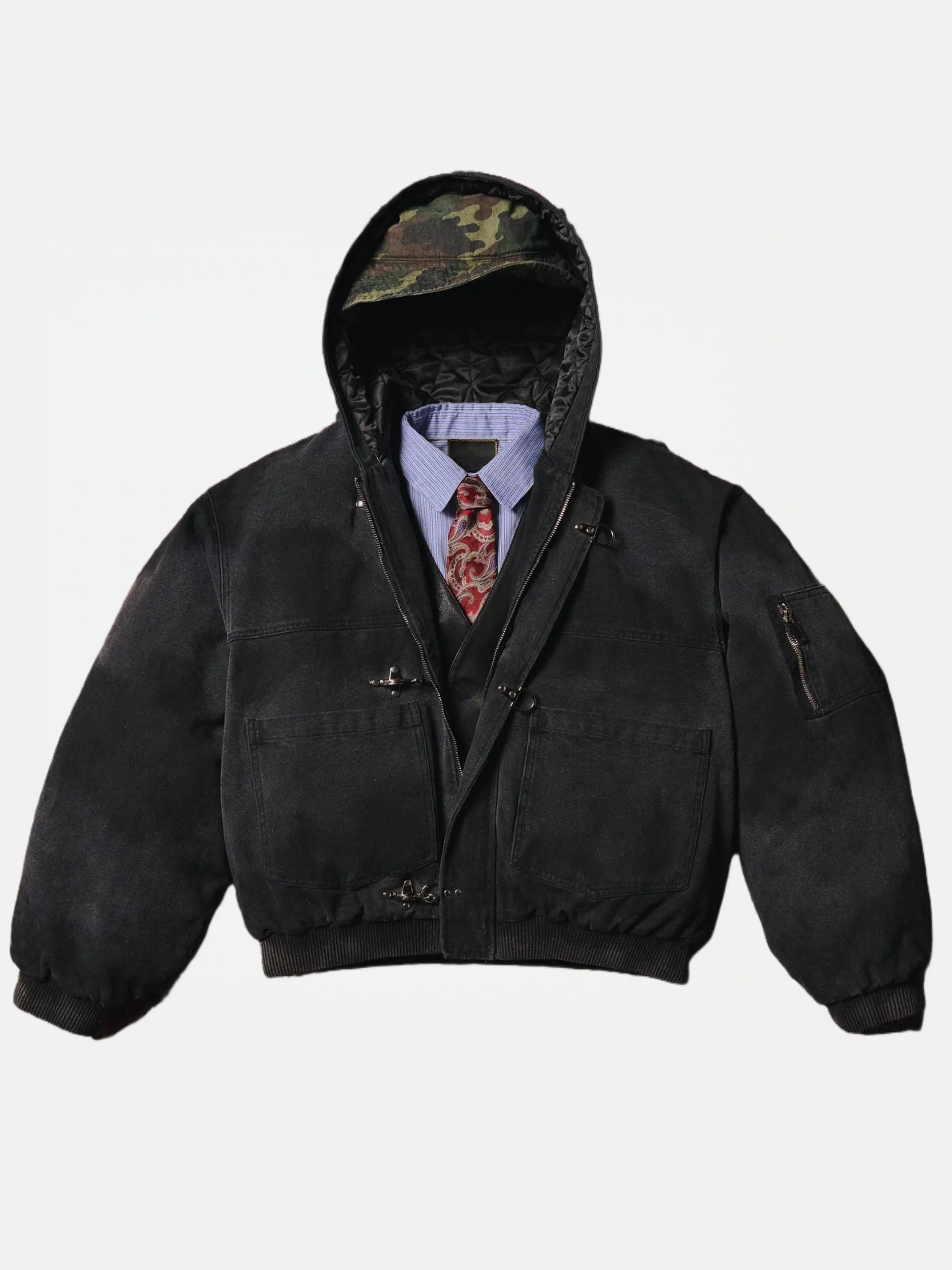 CANVAS CLASP WORKWEAR BOMBER JACKET