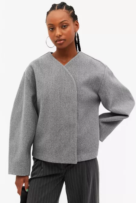 WOOL TEXTURED JACKET