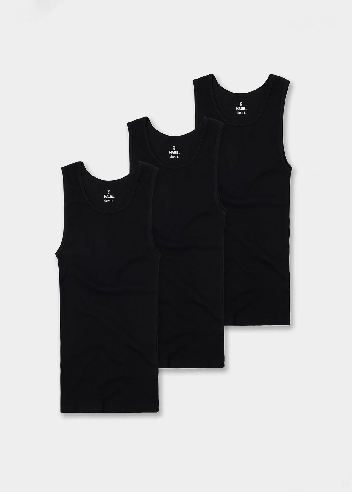 PREMIUM ULTRA-SOFT COTTON FITTED TANK 3 PACK