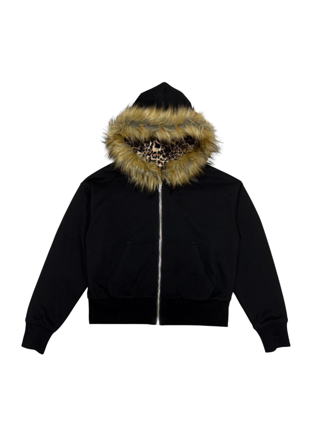 FUR ZIP HOODIE