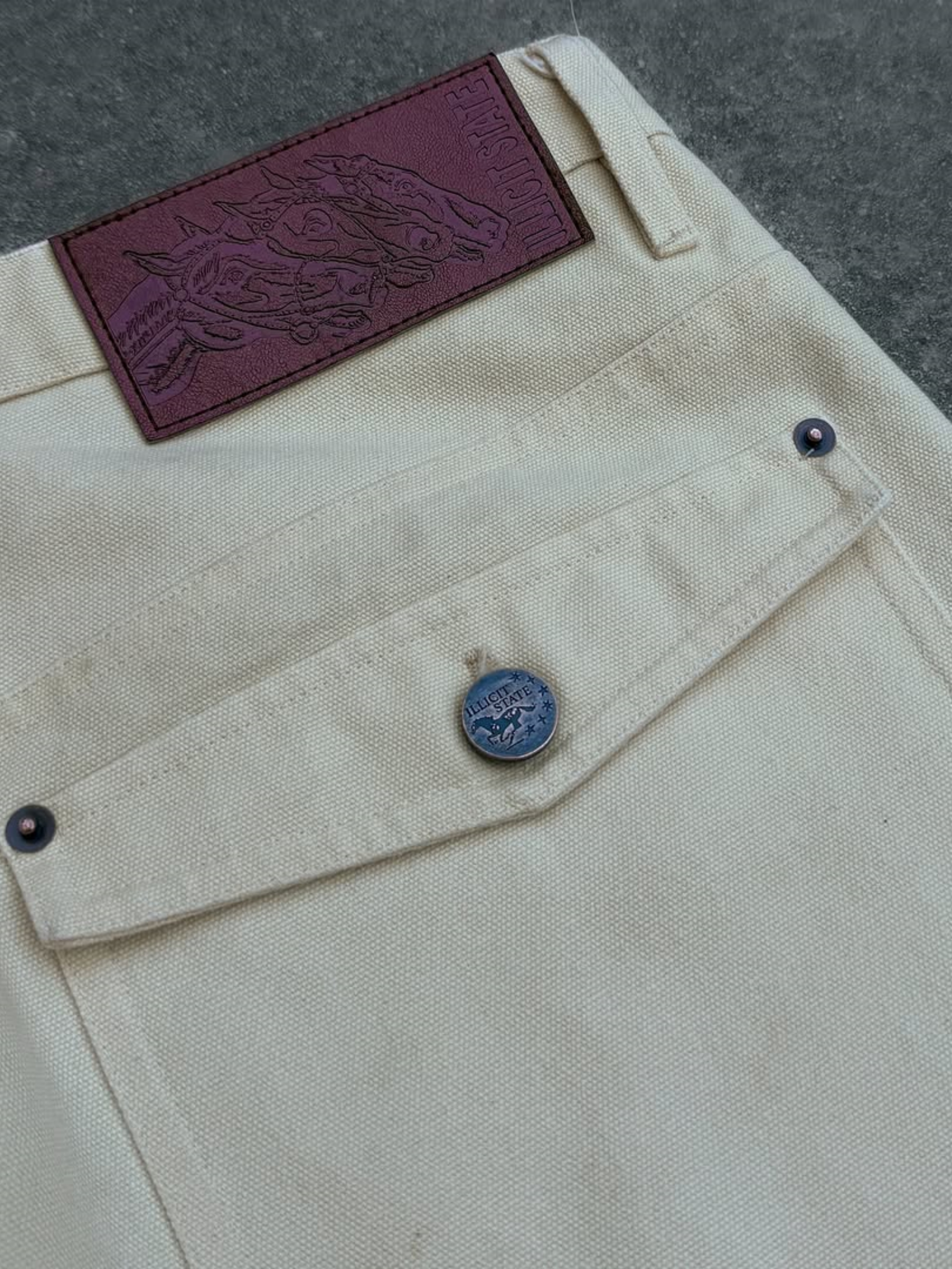 13OZ CANVAS DOUBLE-FRONT TROUSERS