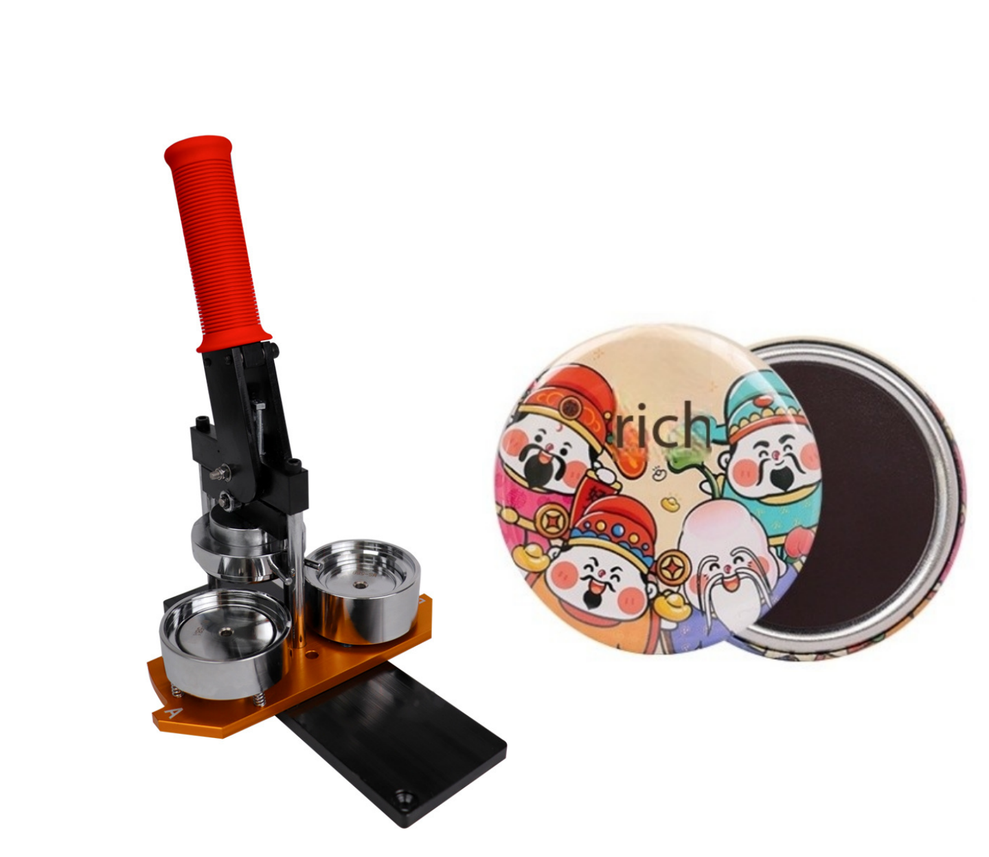 圆形冰箱贴机器